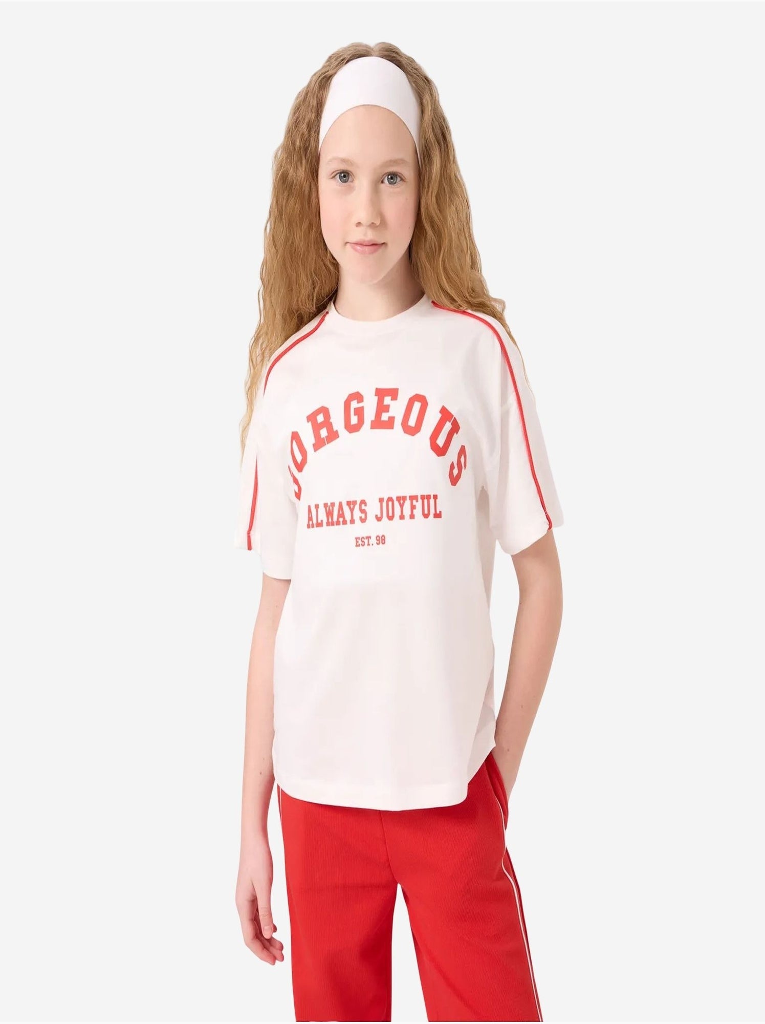 Ensemble de pyjama jeunesse en mélange coton tommy - Blanc