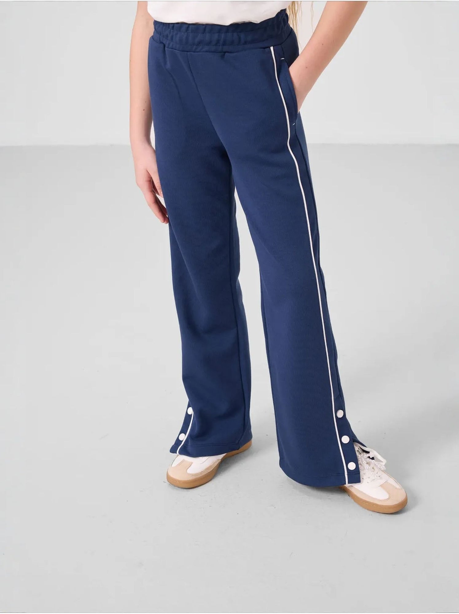 Ensemble de pyjama jeunesse en mélange coton tommy - Bleu marine