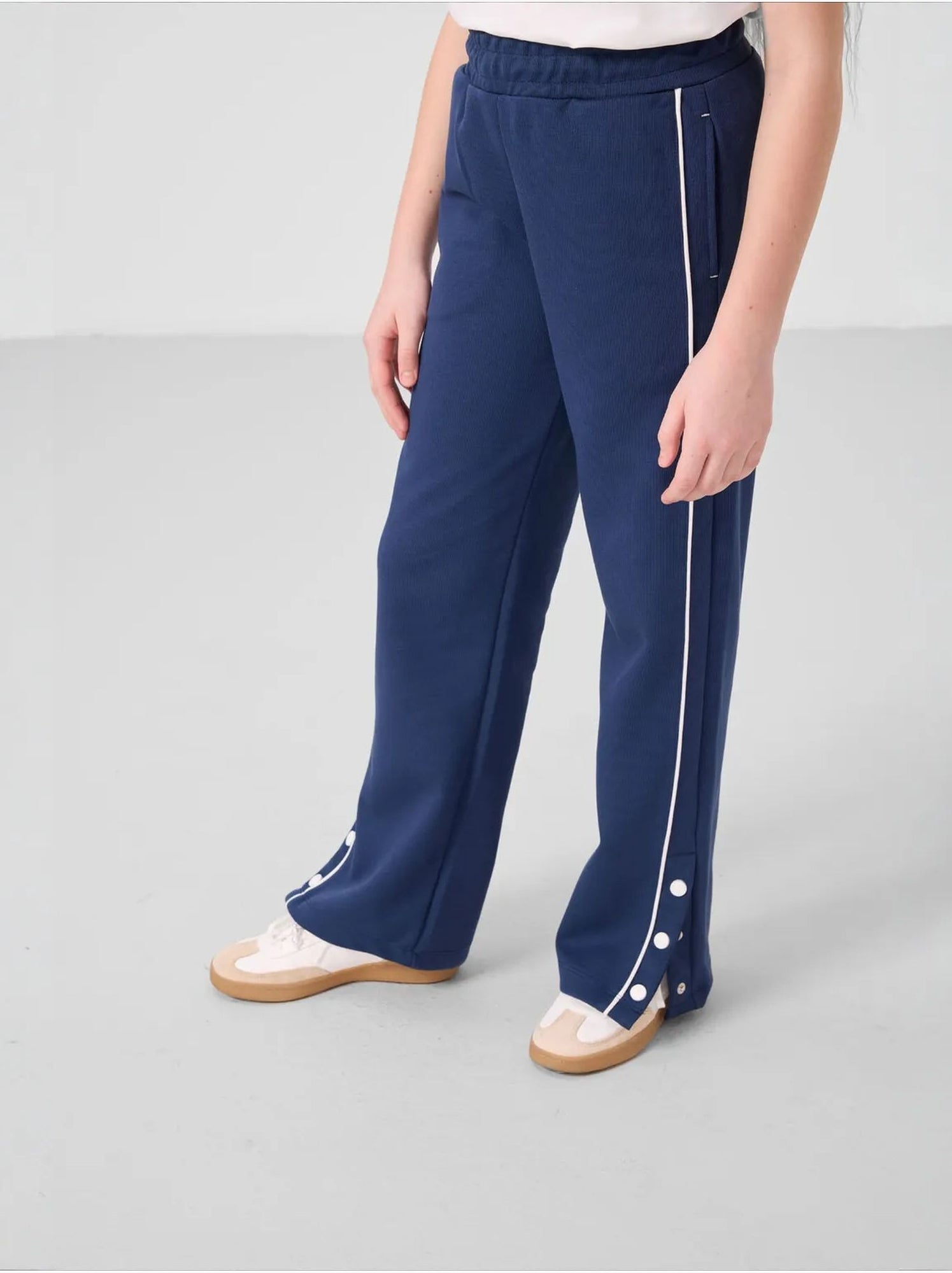 Ensemble de pyjama jeunesse en mélange coton tommy - Bleu marine
