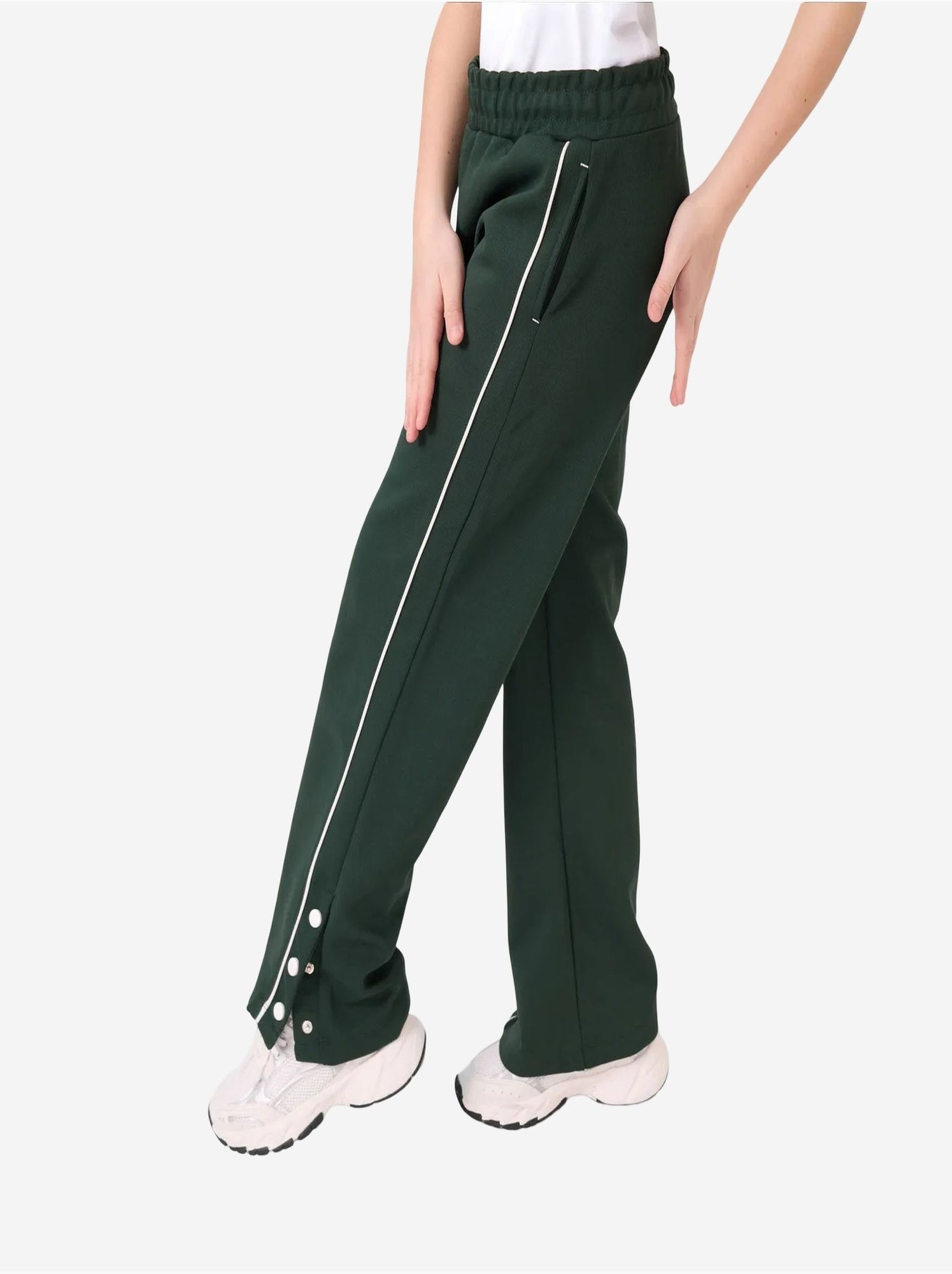 Ensemble de pyjama jeunesse en mélange coton tommy - Vert foncé