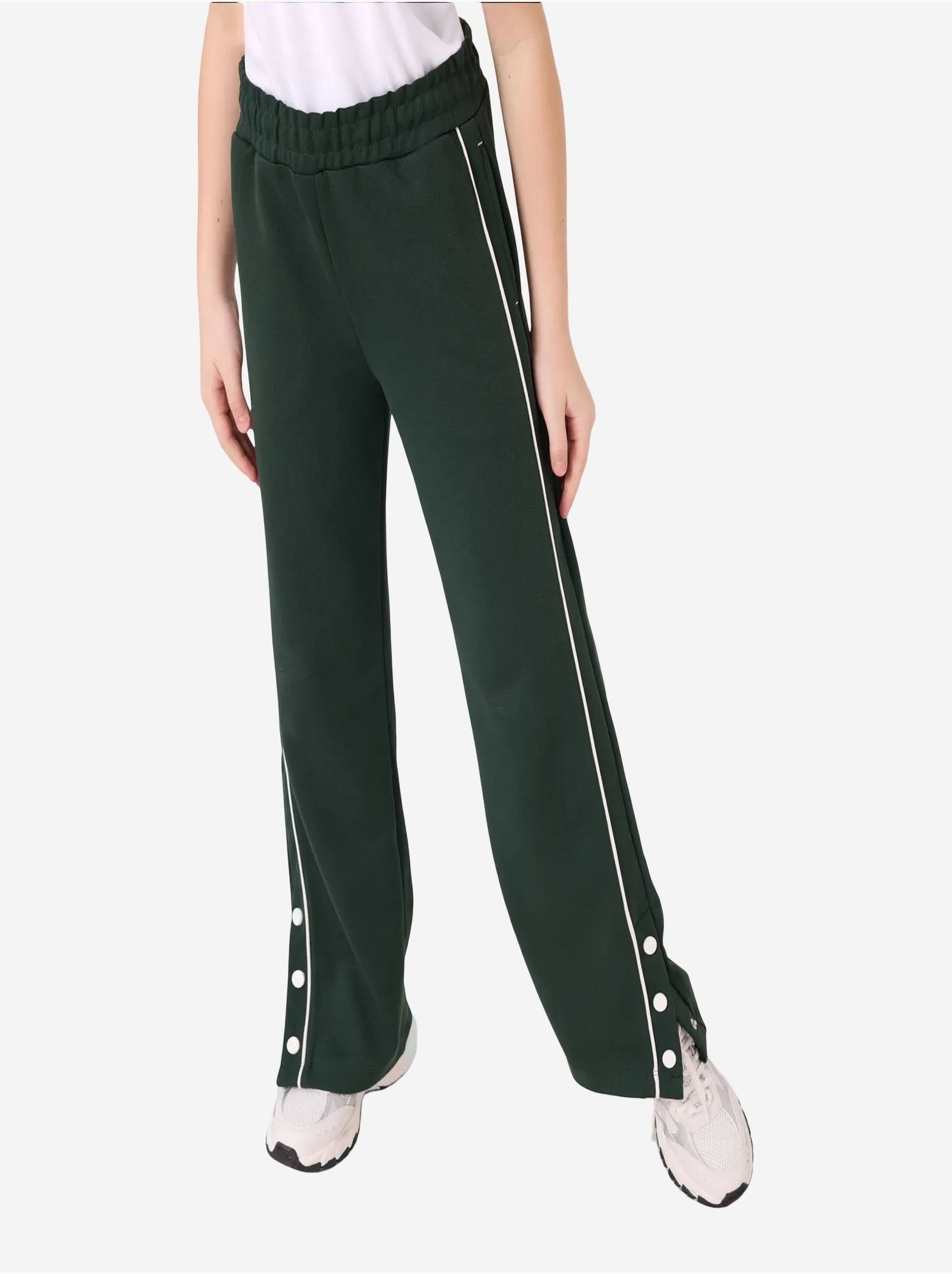 Ensemble de pyjama jeunesse en mélange coton tommy - Vert foncé