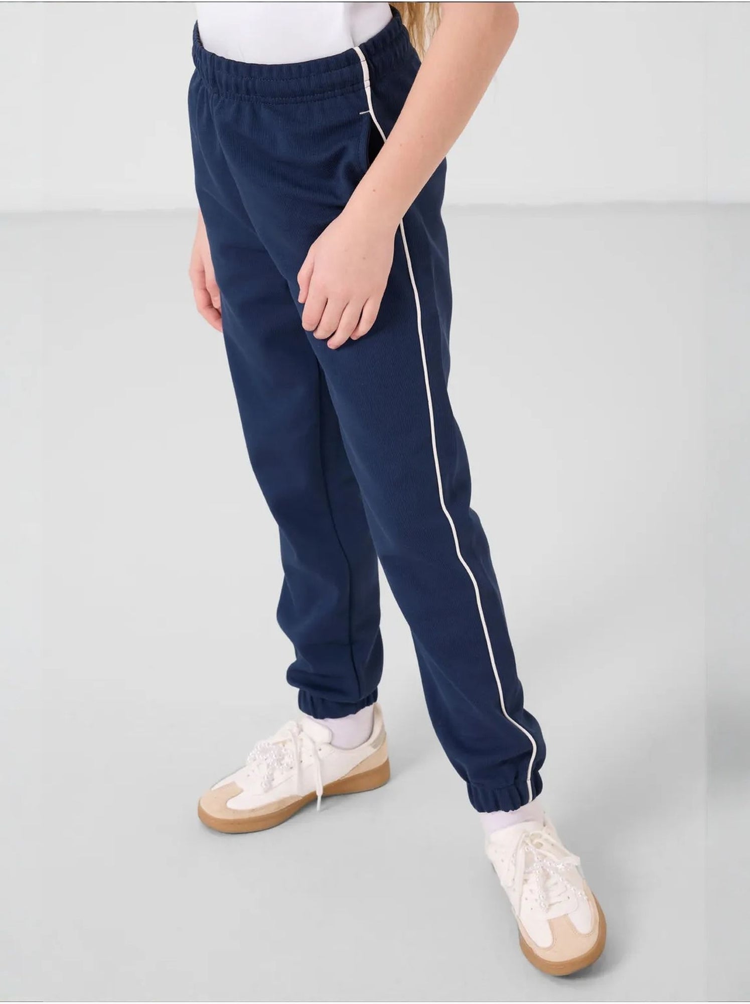 Ensemble de pyjama jeunesse en mélange de coton tommy - Bleu marine