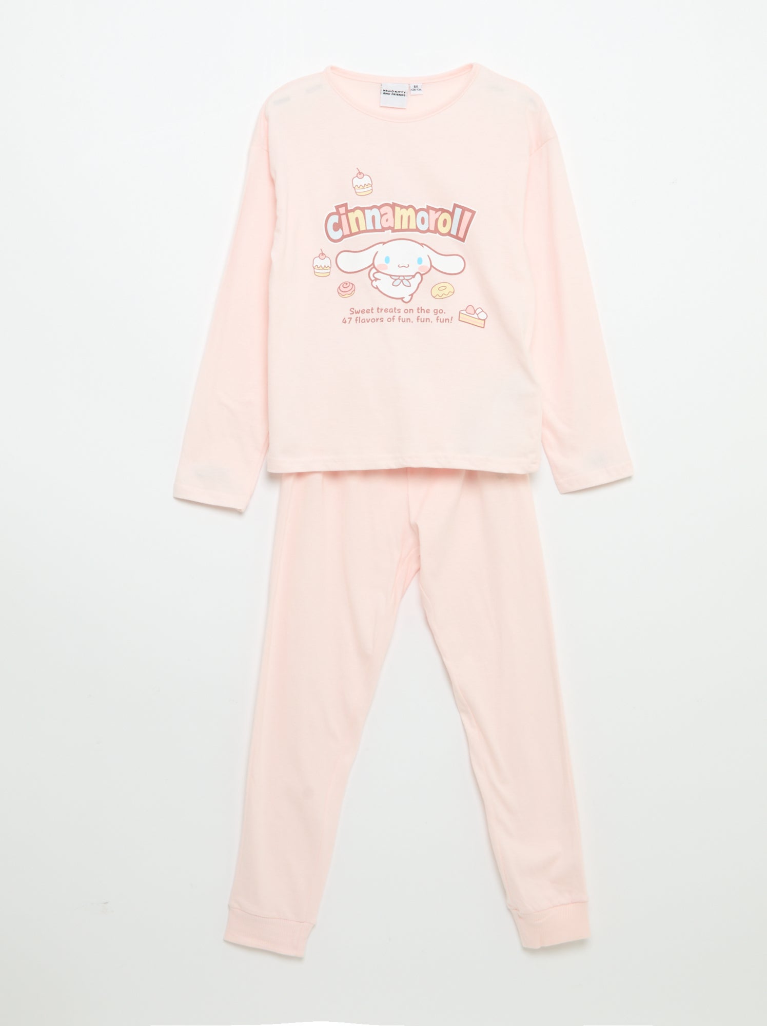 Ensemble de pyjama long 'Hello Kitty' - 2 pièces - Rose