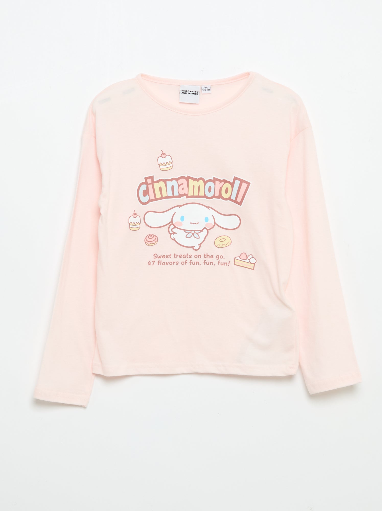 Ensemble de pyjama long 'Hello Kitty' - 2 pièces - Rose
