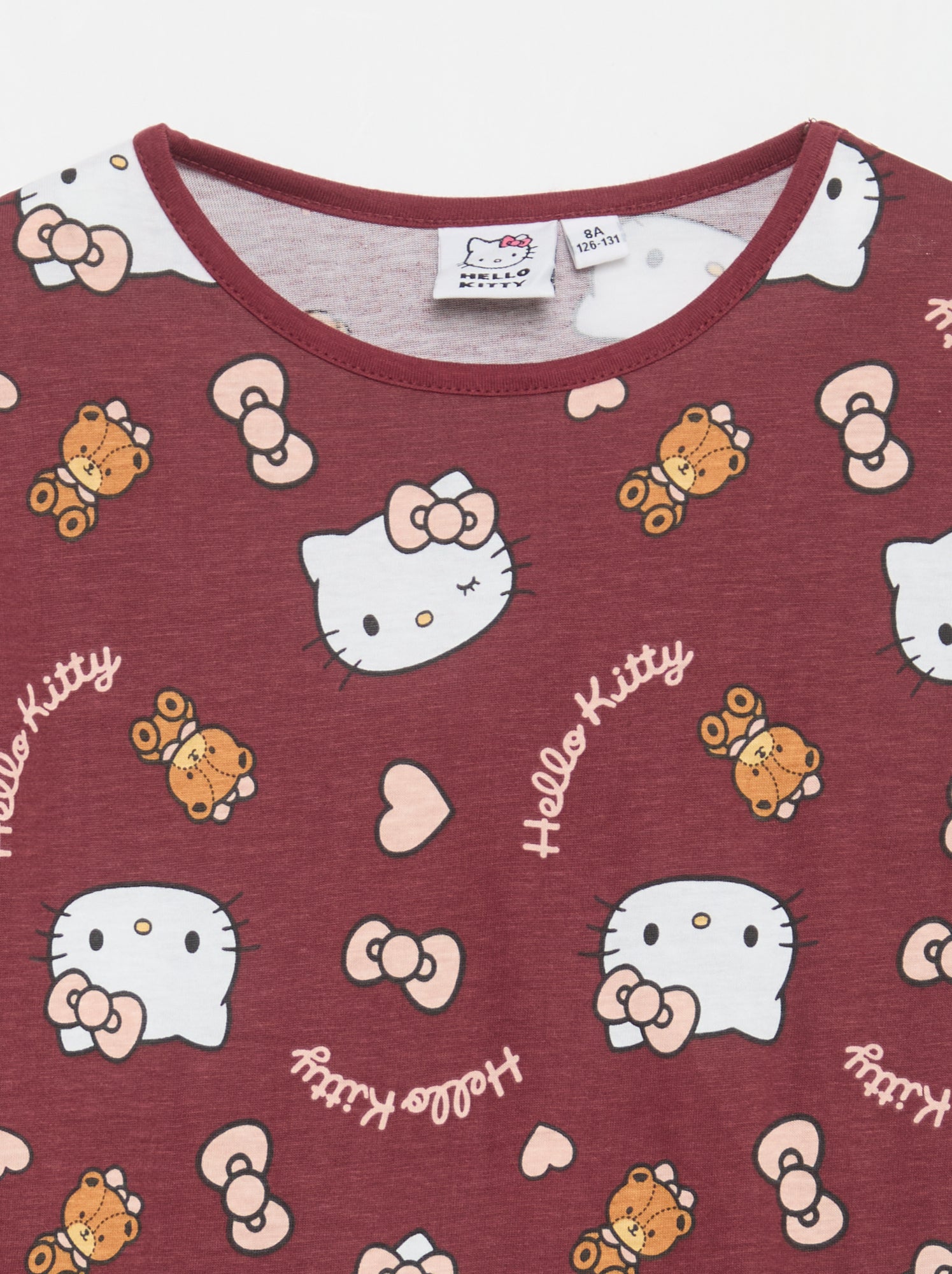 Ensemble de pyjama long 'Hello Kitty' - 2 pièces - Rouge