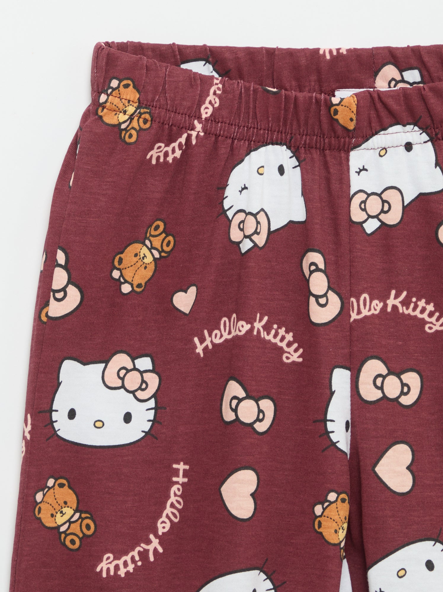 Ensemble de pyjama long 'Hello Kitty' - 2 pièces - Rouge