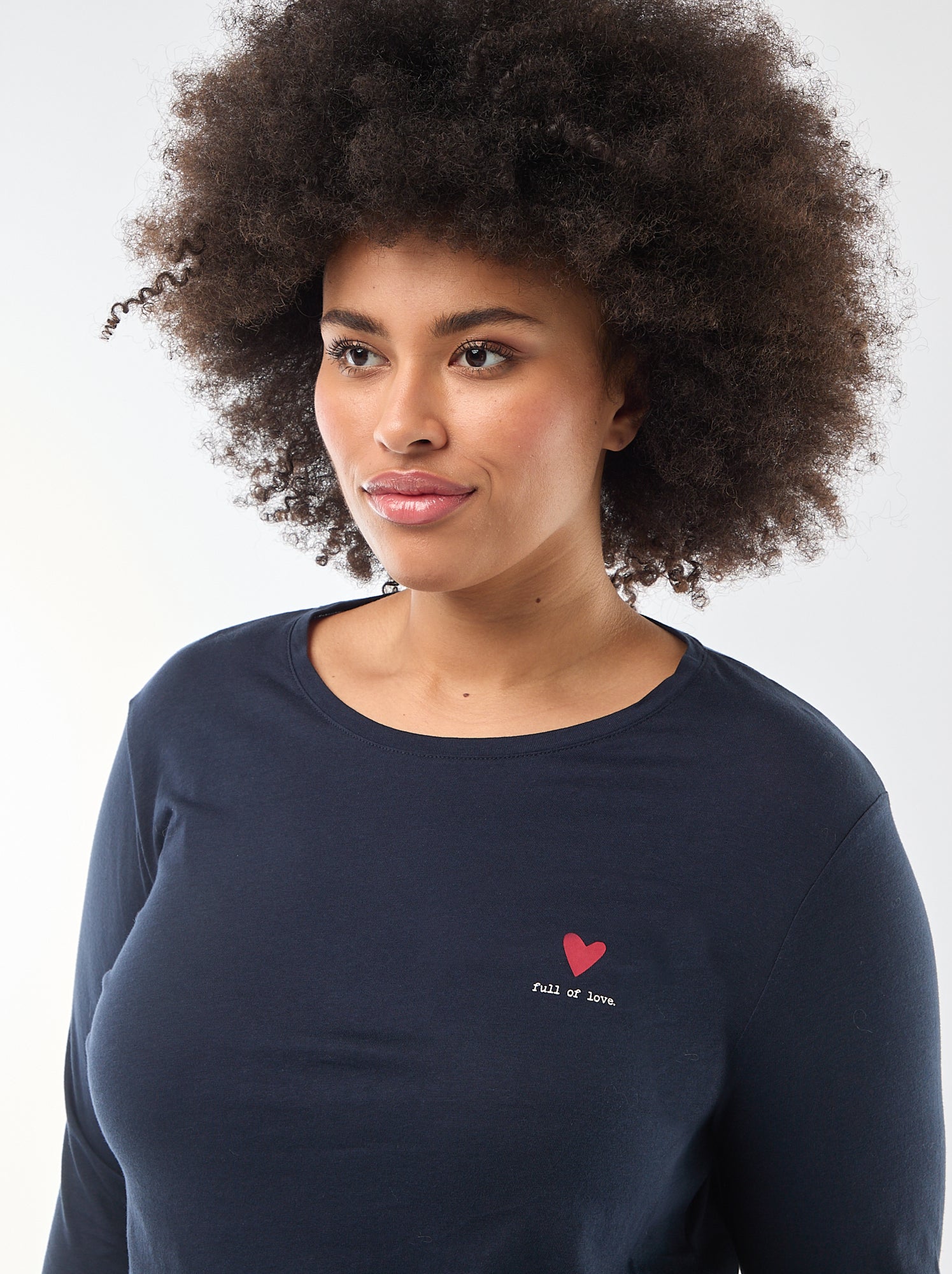 Ensemble de pyjama long imprimé - 2 pièces - Bleu