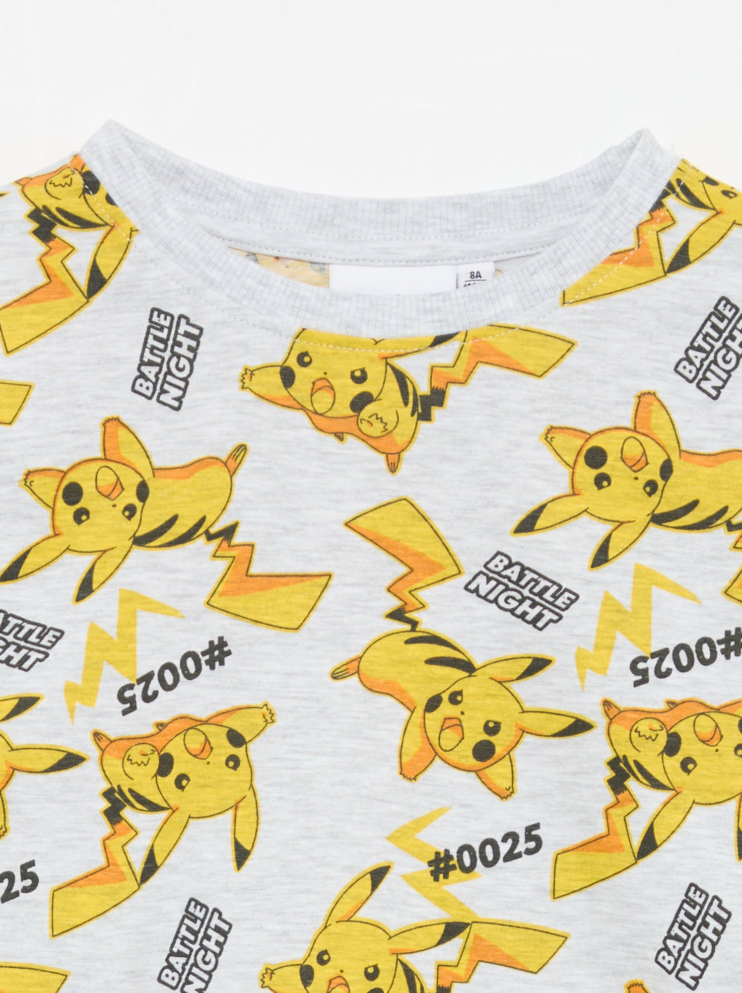 Ensemble de pyjama long 'Pikachu' 'Pokémon' - 2 pièces - Gris