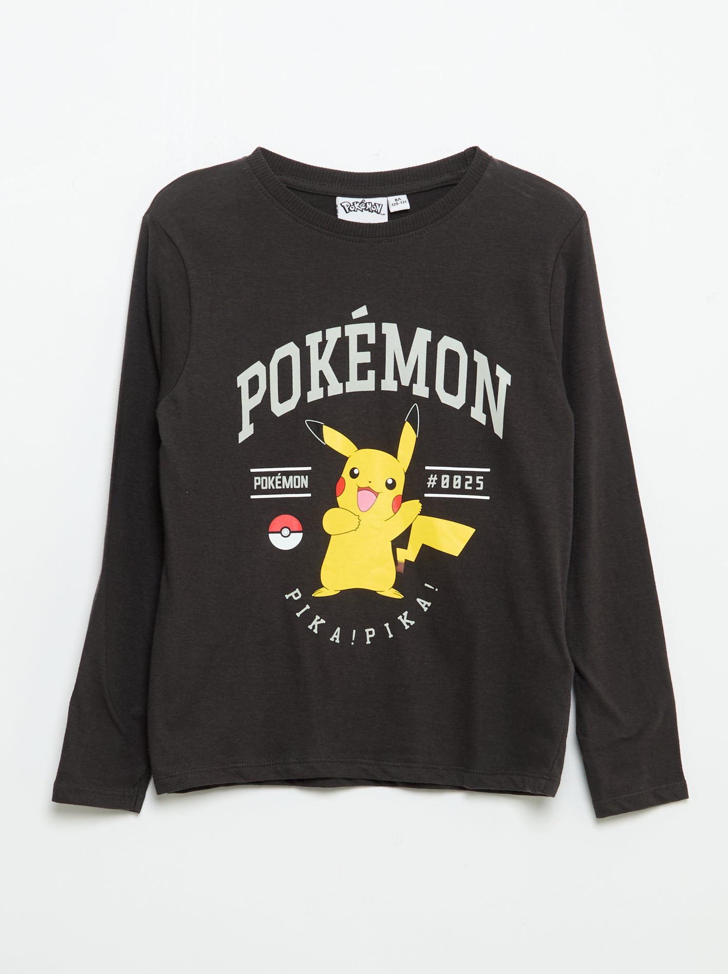 Ensemble de pyjama long 'Pikachu' 'Pokémon' - 2 pièces - Noir