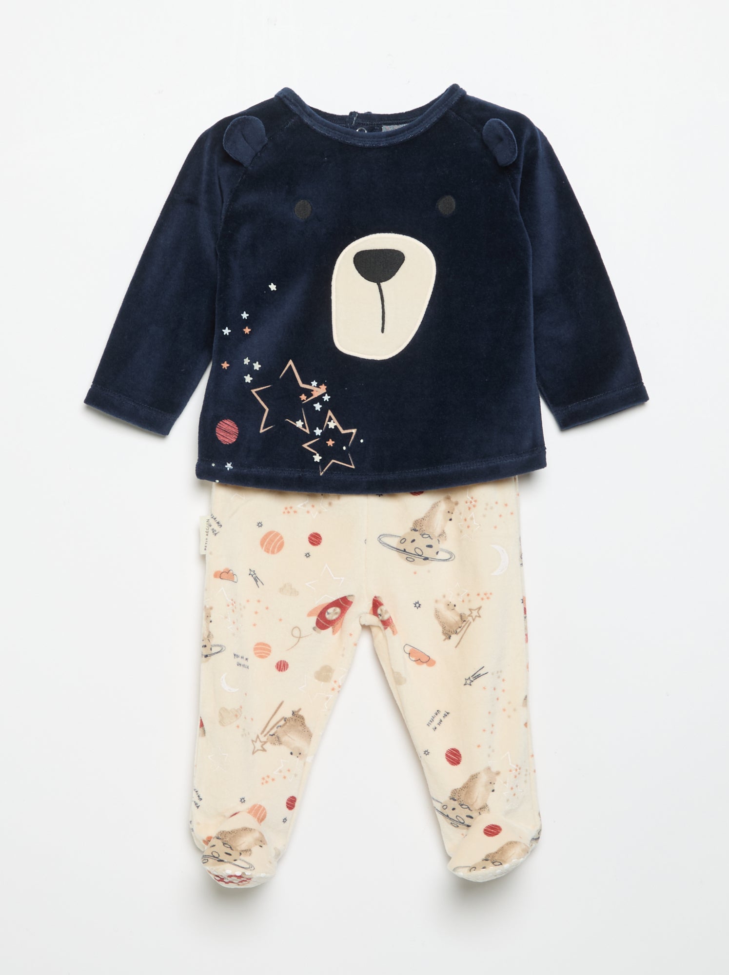 Ensemble de pyjama 'Petit Béguin' 2 pièces - Bleu
