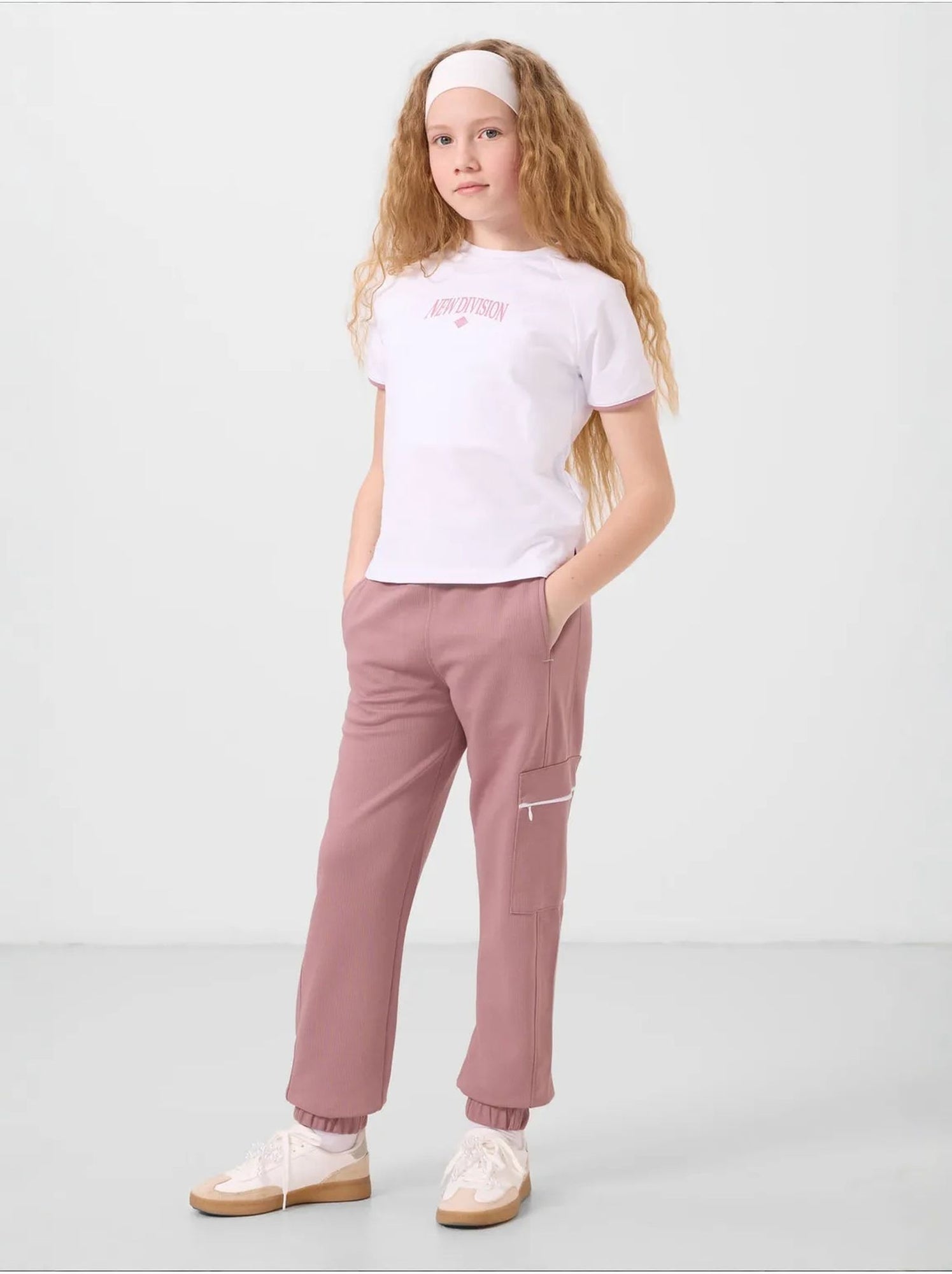 Ensemble de pyjama unisexe en mélange de coton tommy - Mauve