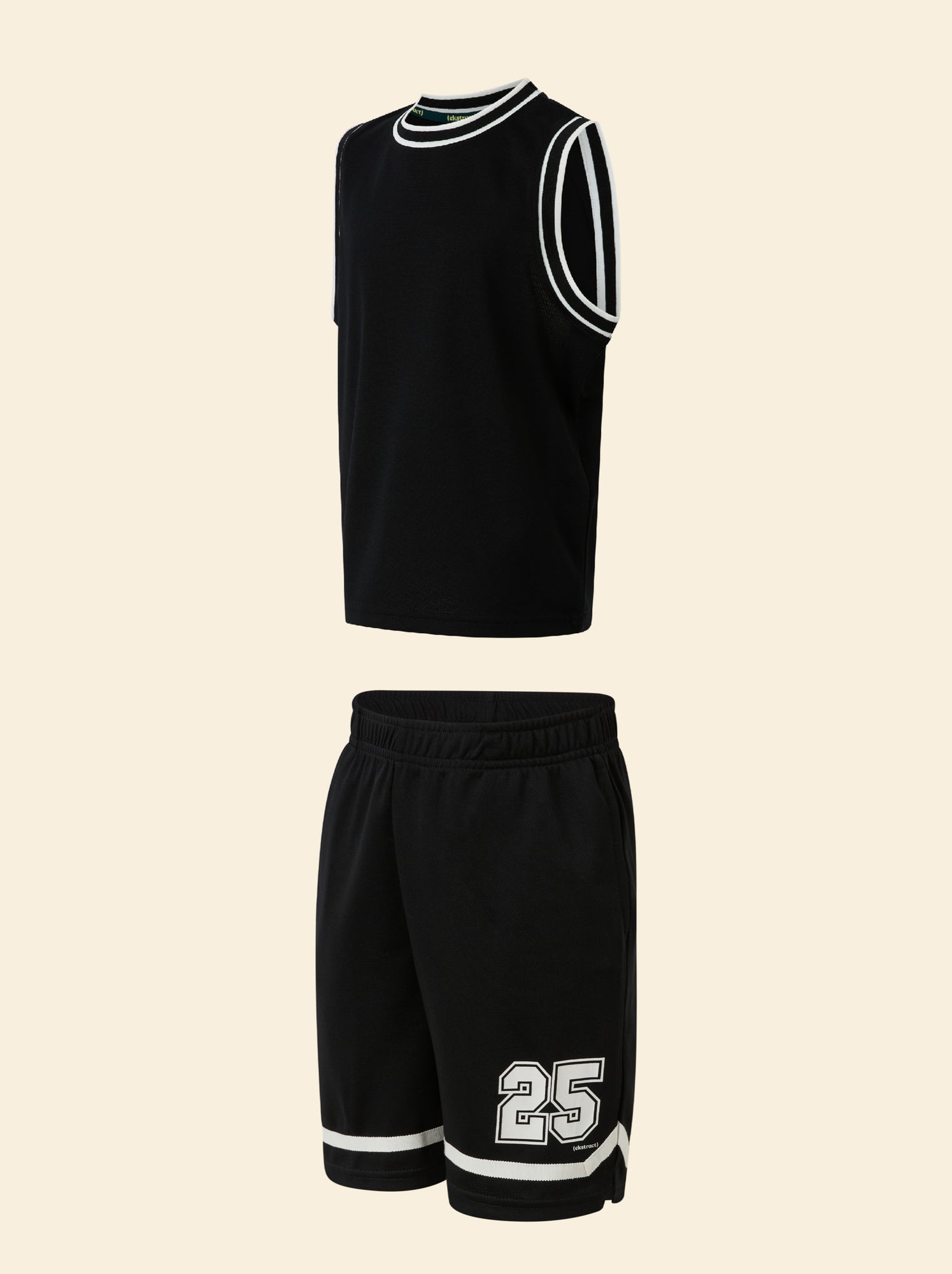 Ensemble de sport débardeur + short - (ekstract) - Noir