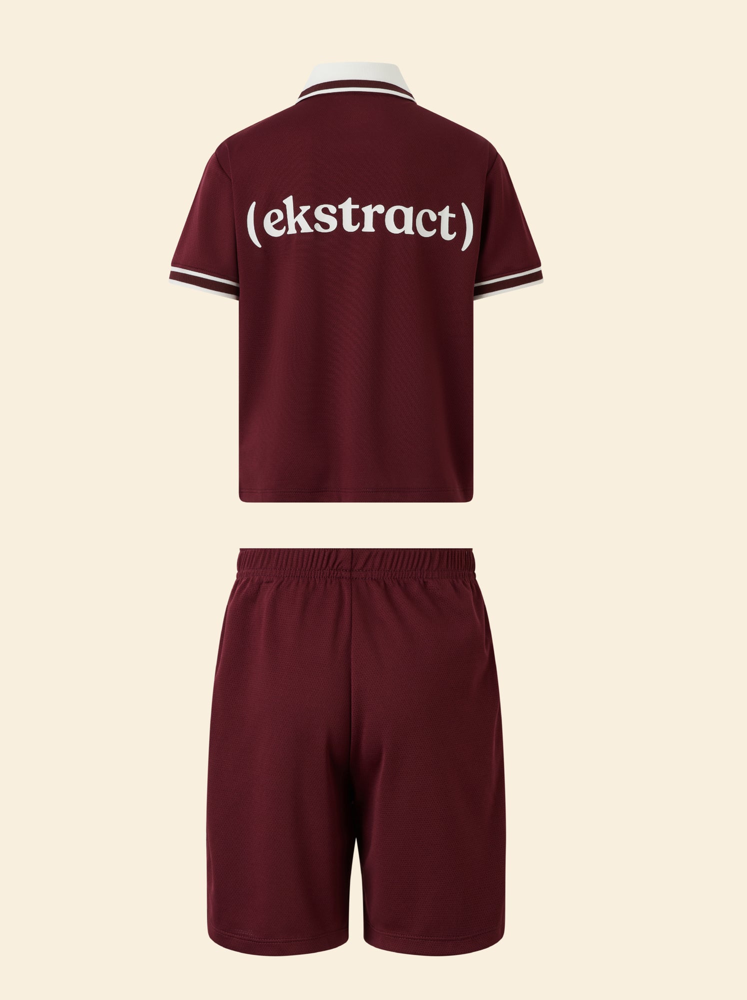 Ensemble de sport tee-shirt + short - (ekstract) - Rouge