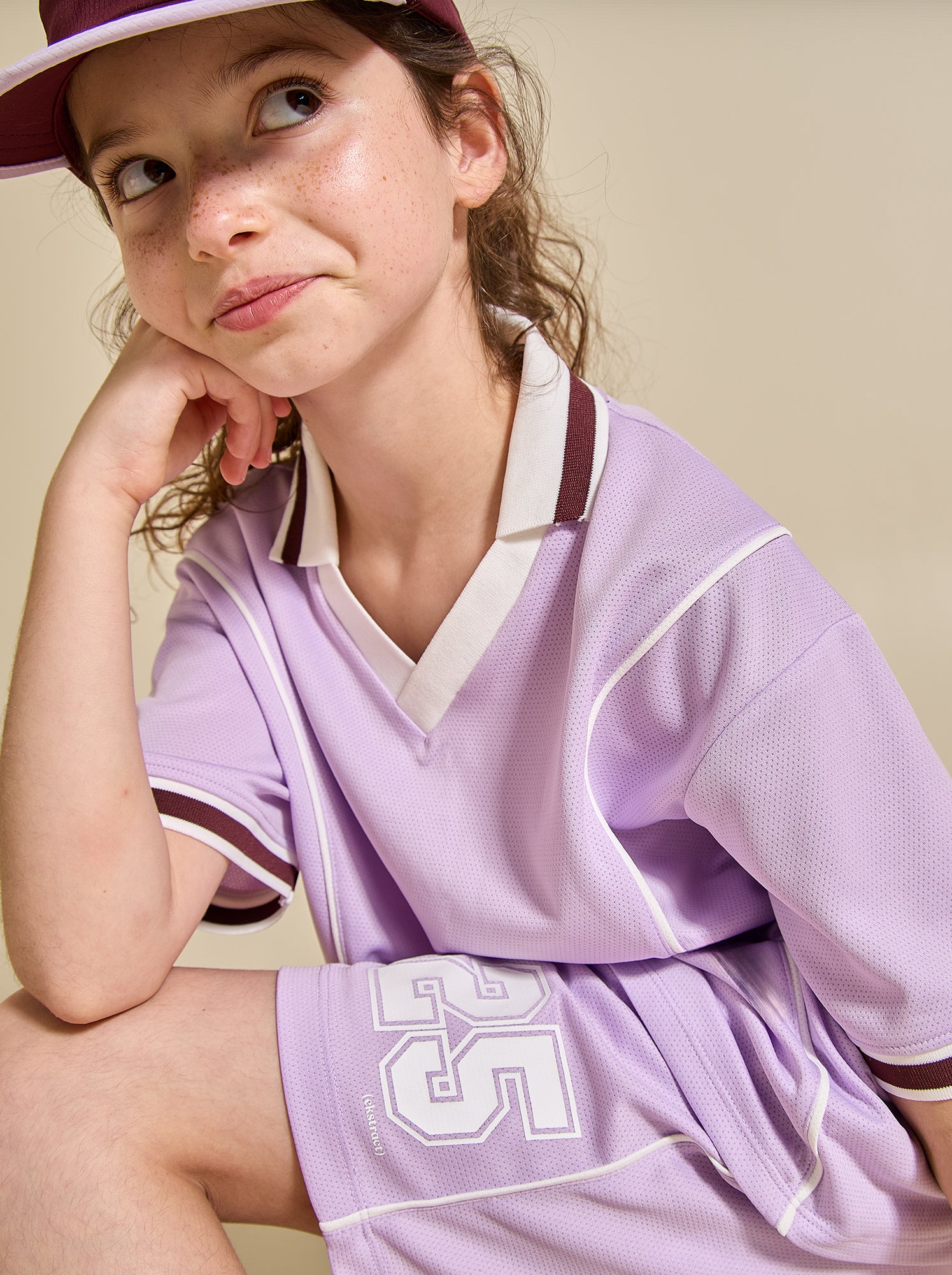 Ensemble de sport tee-shirt + short - (ekstract) - Violet