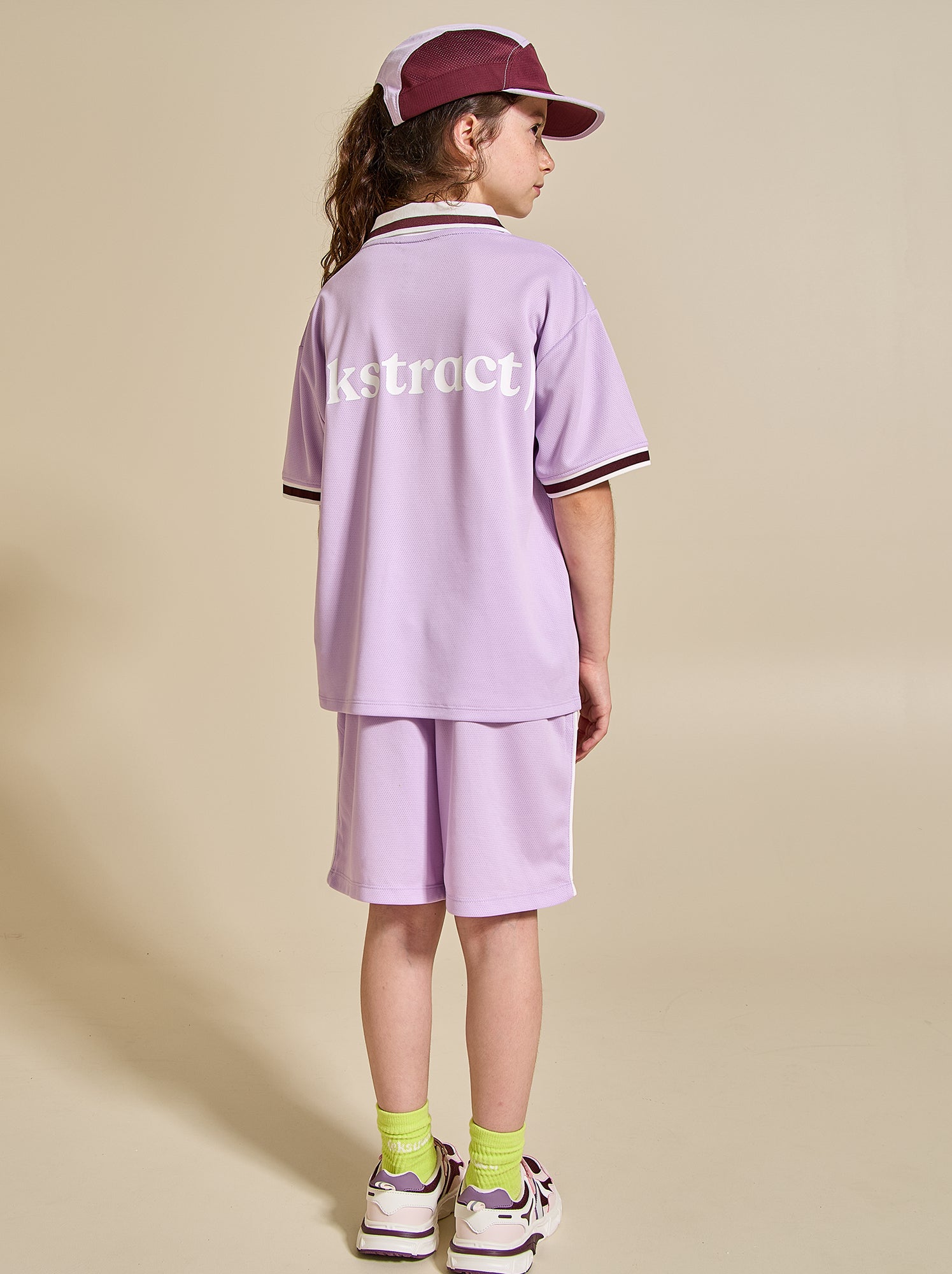 Ensemble de sport tee-shirt + short - (ekstract) - Violet