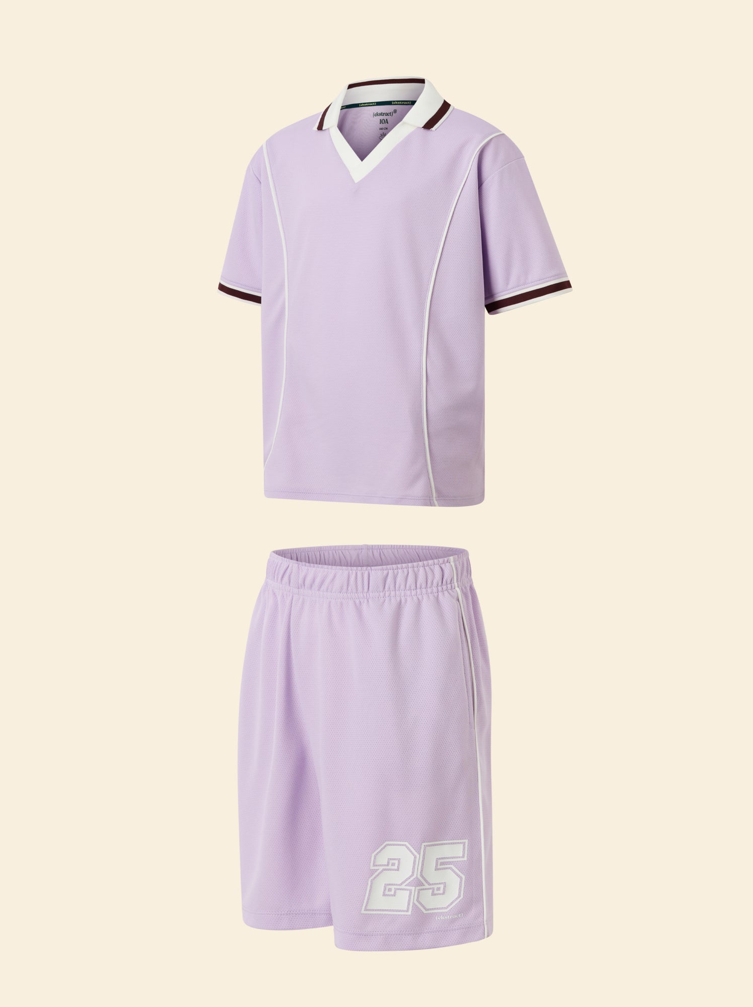 Ensemble de sport tee-shirt + short - (ekstract) - Violet