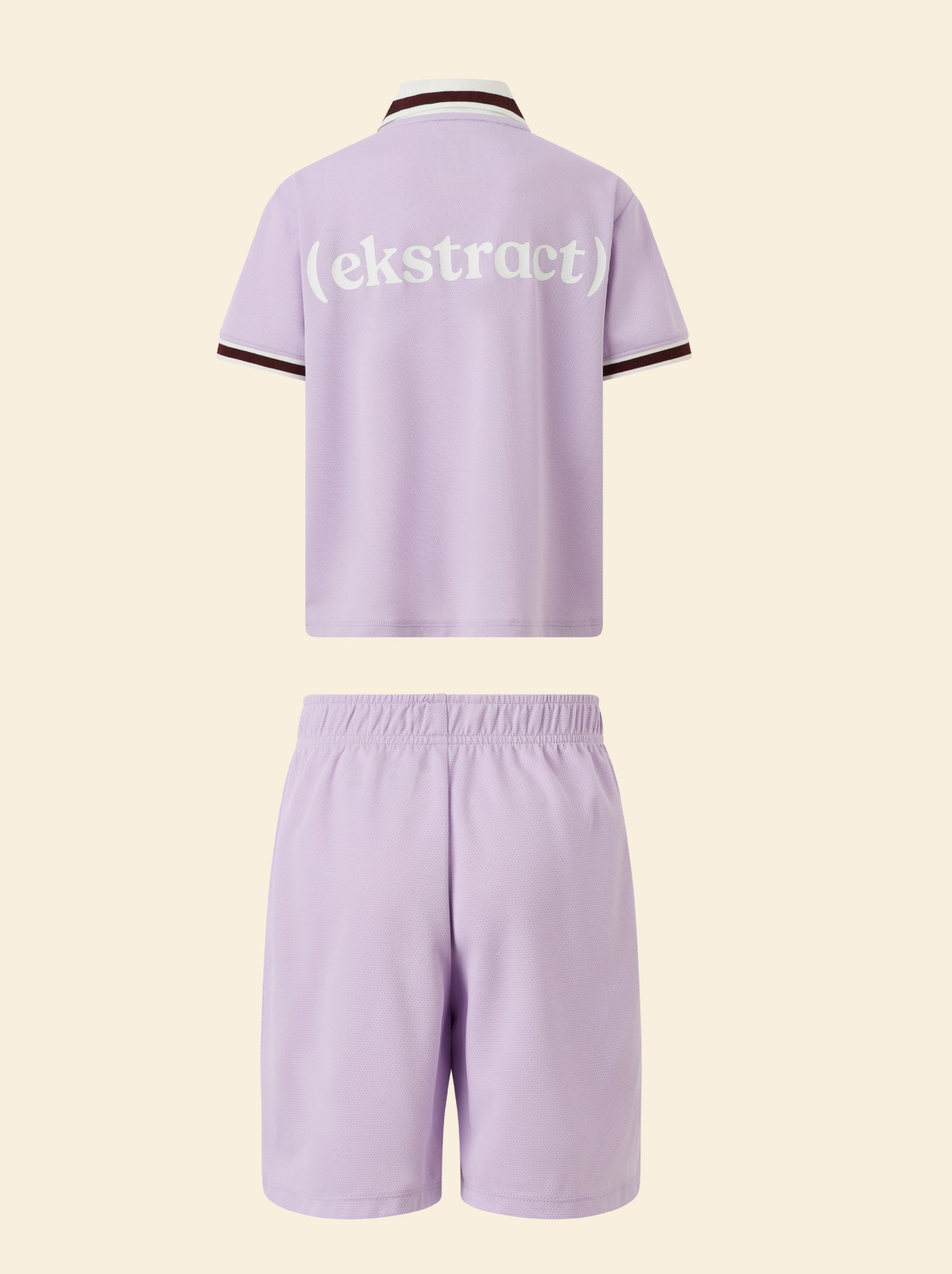 Ensemble de sport tee-shirt + short - (ekstract) - Violet