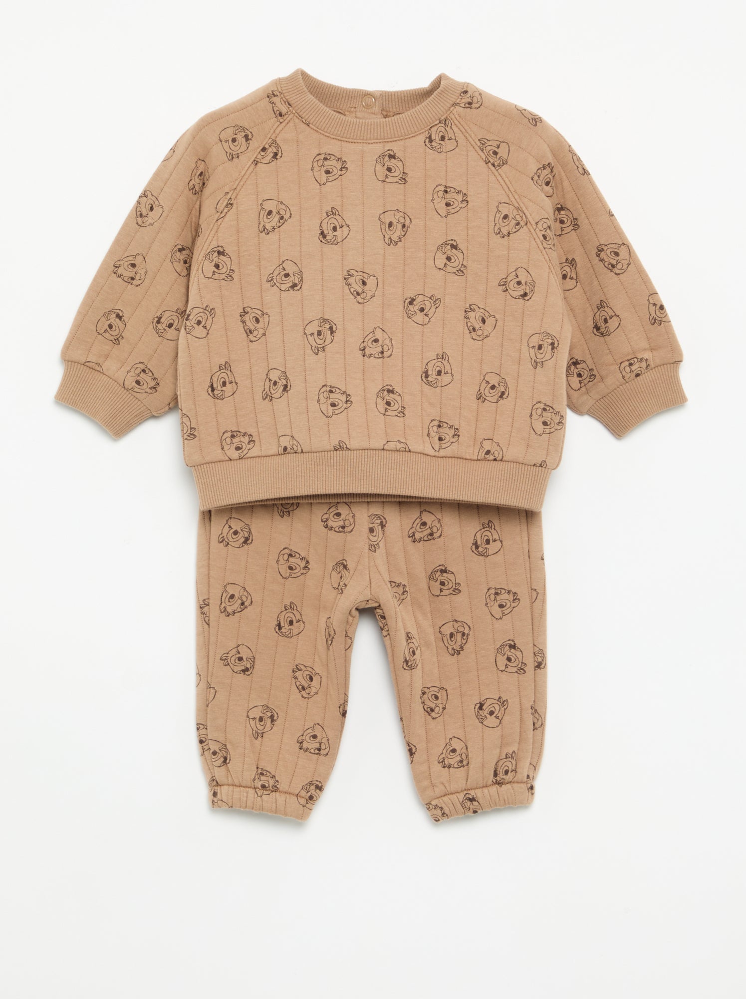 Ensemble 'Disney' 2 pièces : sweat + pantalon - Marron