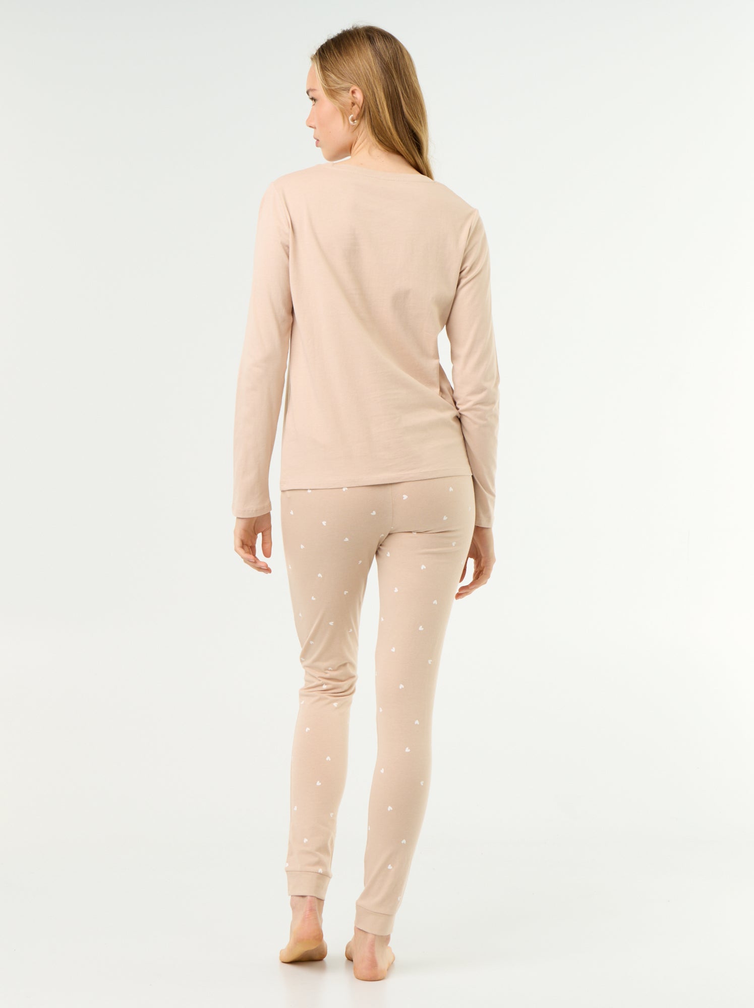 Ensemble en jersey - 2 pièces - Beige