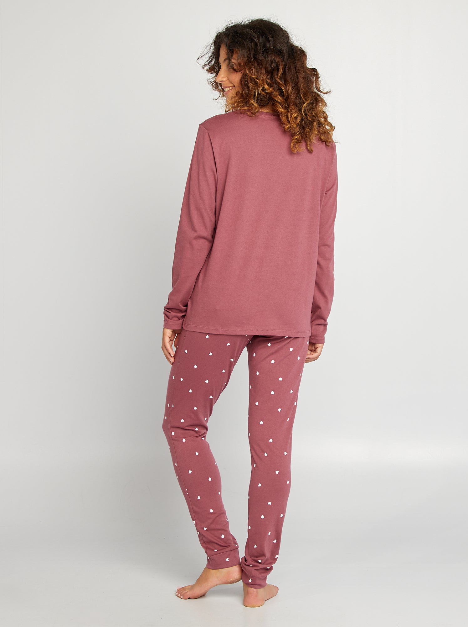 Ensemble en jersey - 2 pièces - Rose