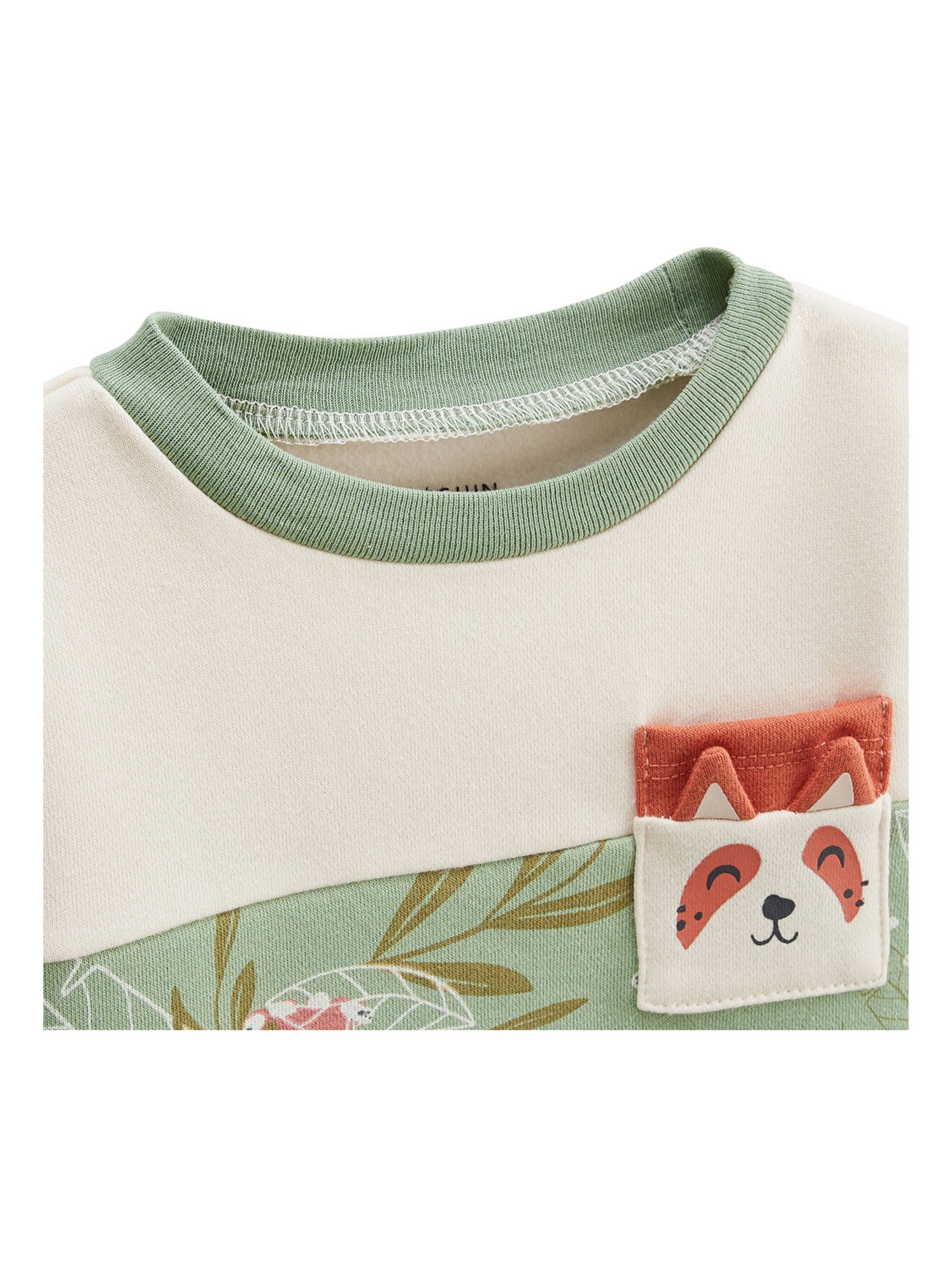 Ensemble enfant sweat et pantalon en molleton gustin - Beige