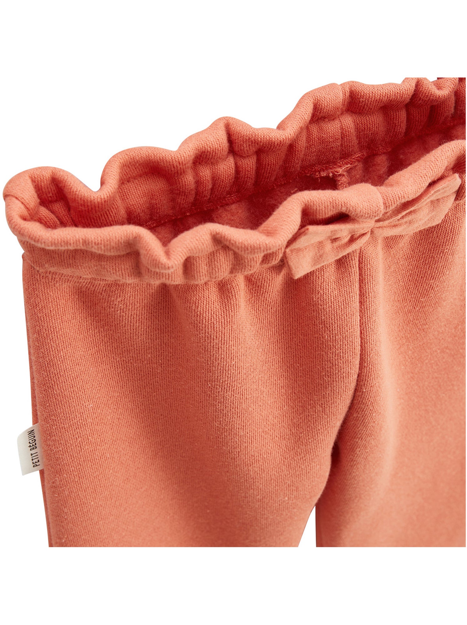 Ensemble enfant sweat et pantalon en molleton manouk - Orange corail