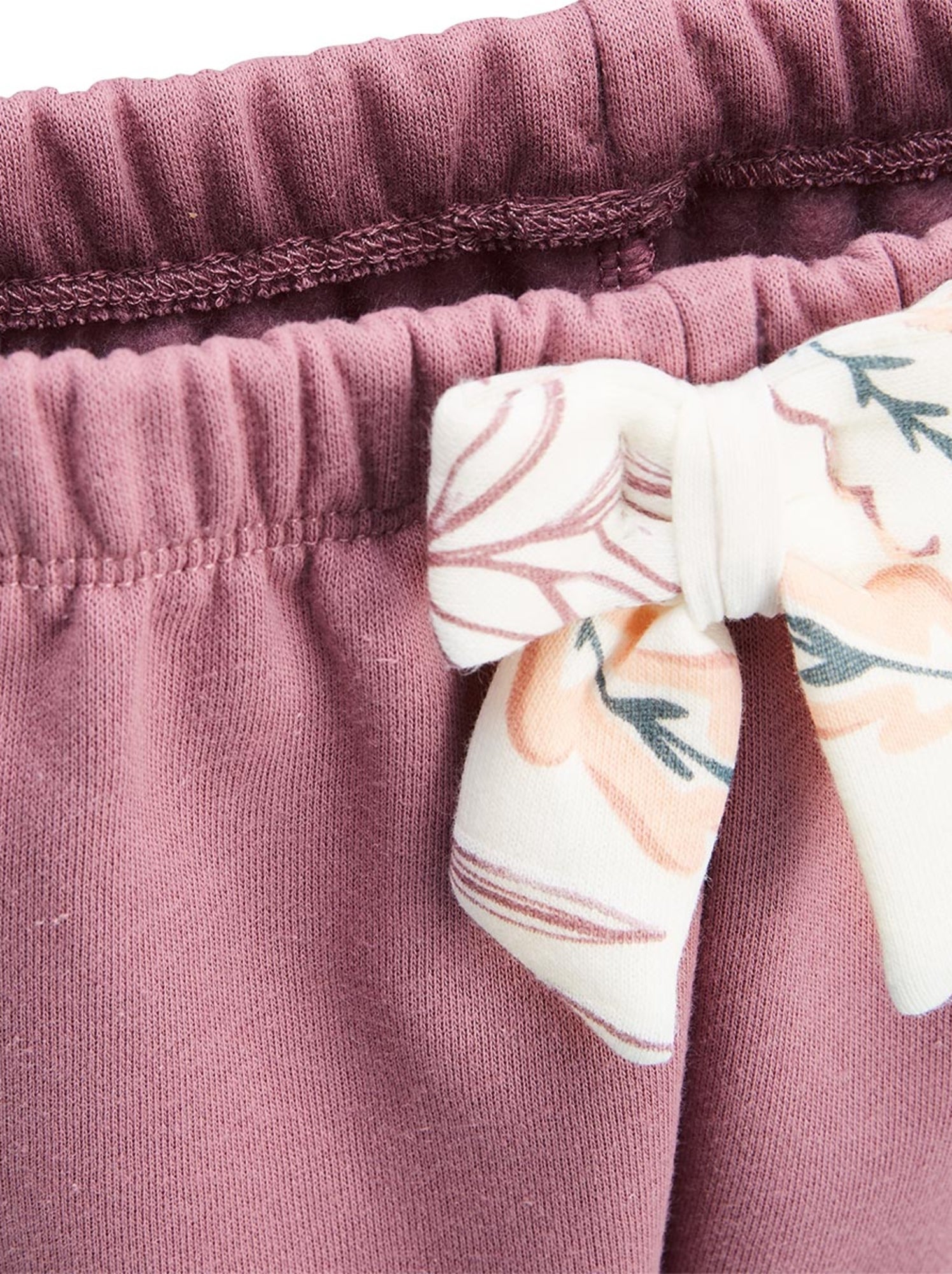 Ensemble enfant sweat et pantalon en molleton matcha - Rose