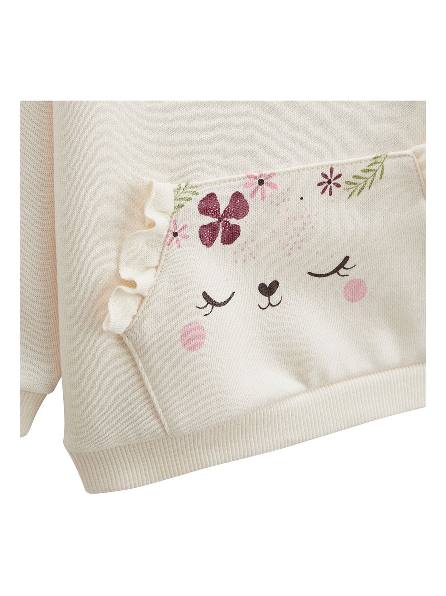 Ensemble enfant sweat et pantalon en molleton mila - Rose