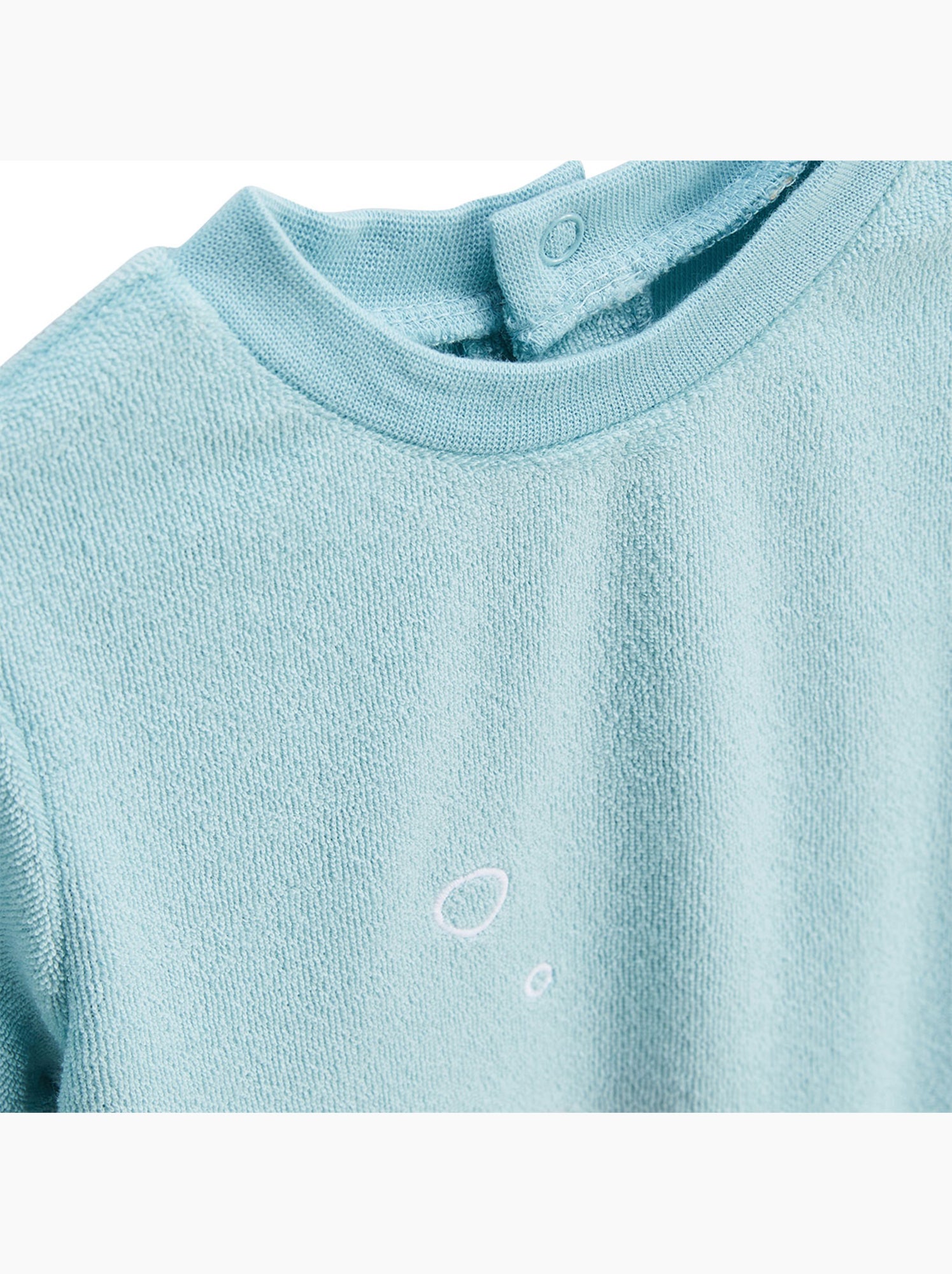 Ensemble enfant t-shirt et short en éponge cayo coco - Bleu