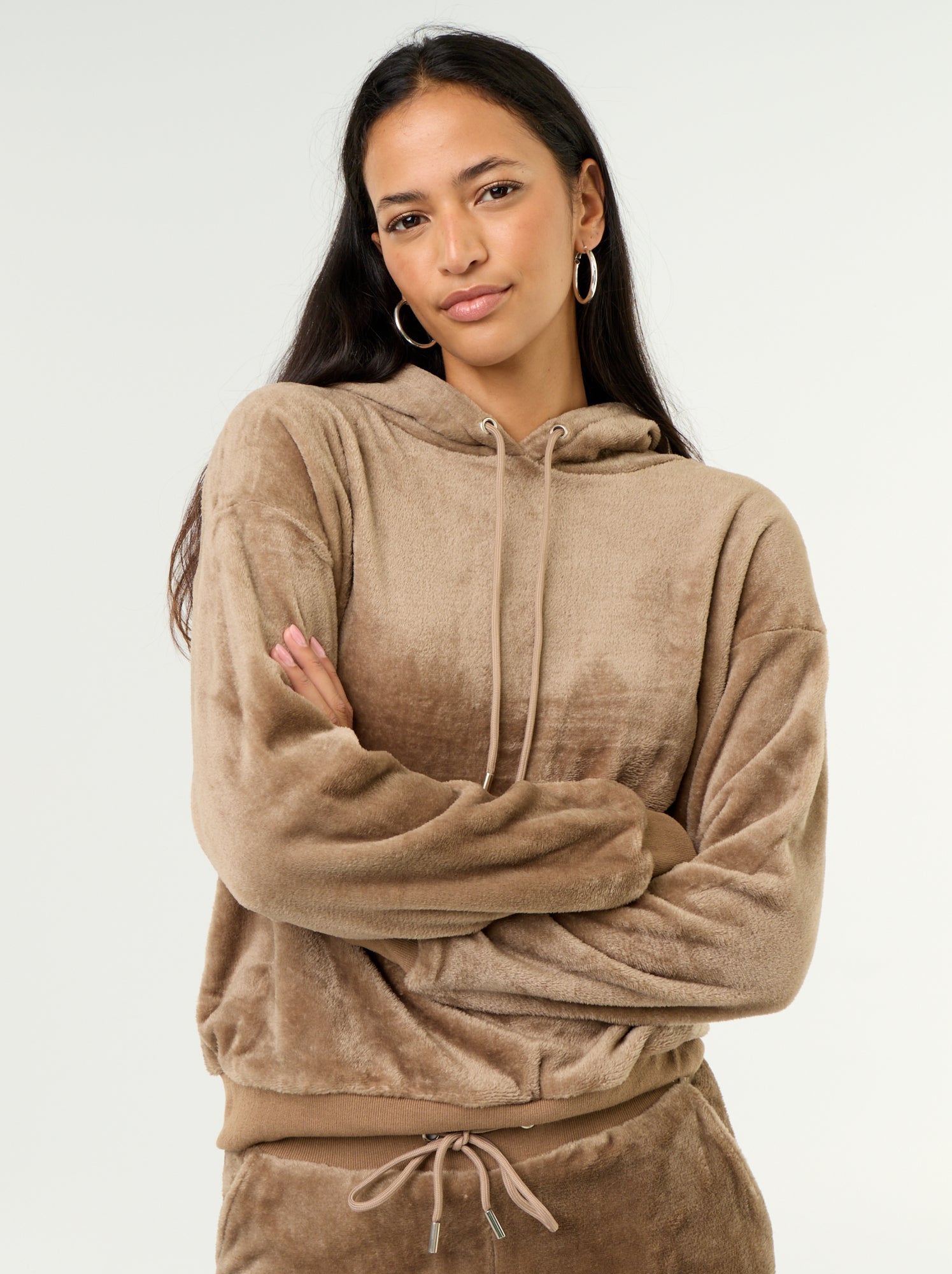 Ensemble homewear 2 pièces - Sweat + pantalon - Beige