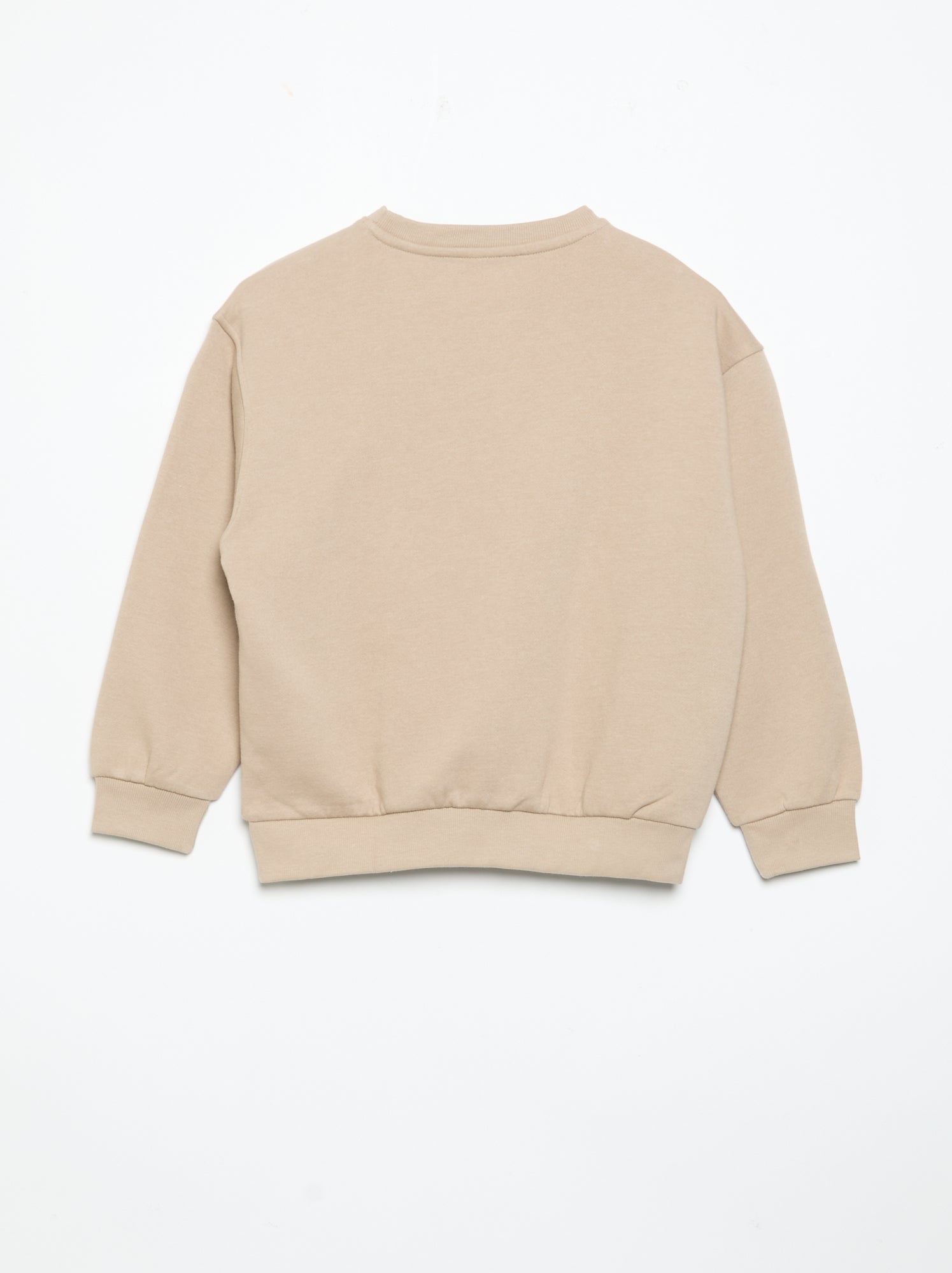 Ensemble jogging en molleton sweat + pantalon - 2 pièces - Beige