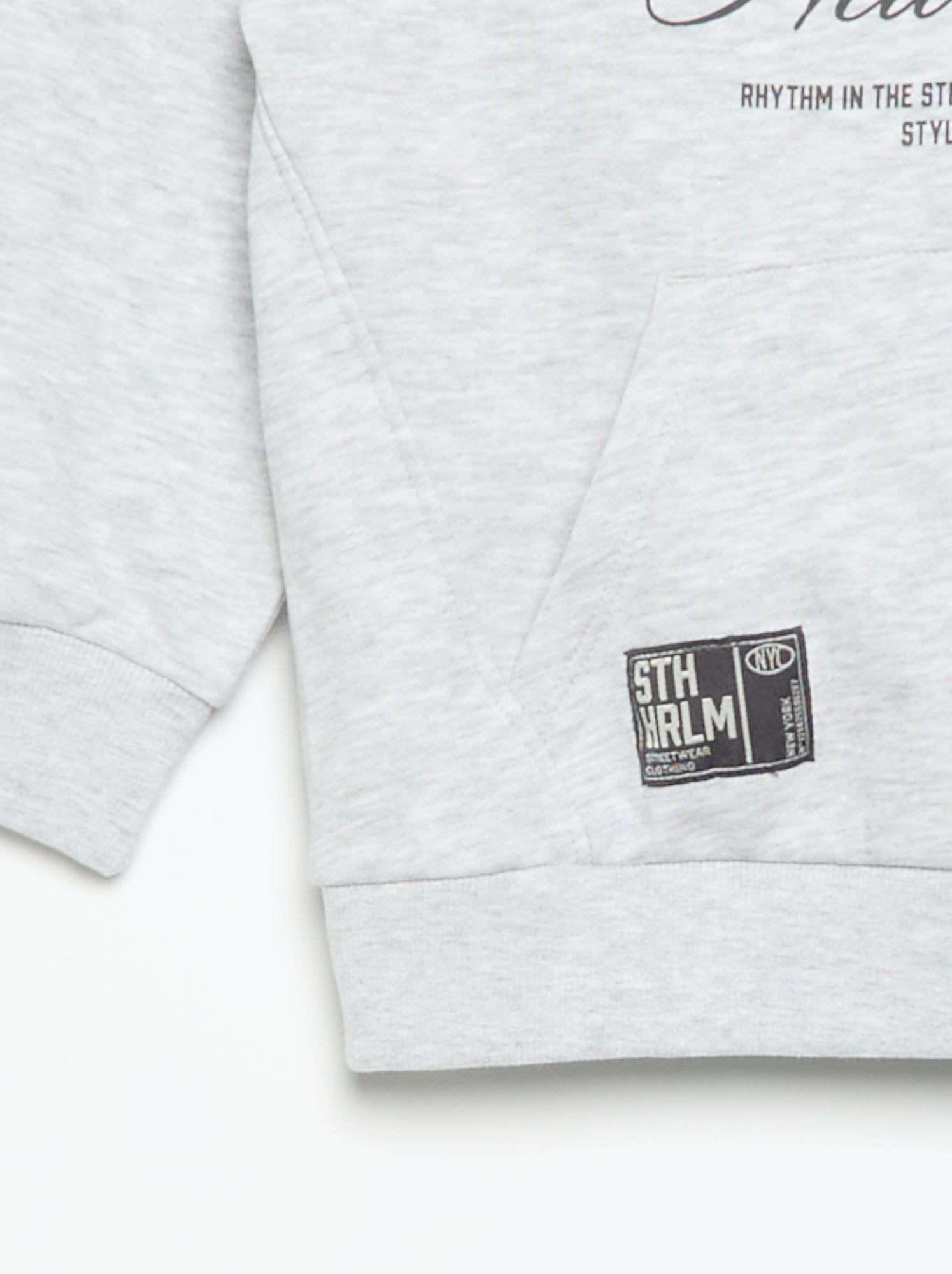 Ensemble jogging sweat zippé à capuche + jogging - 2 pièces - Gris