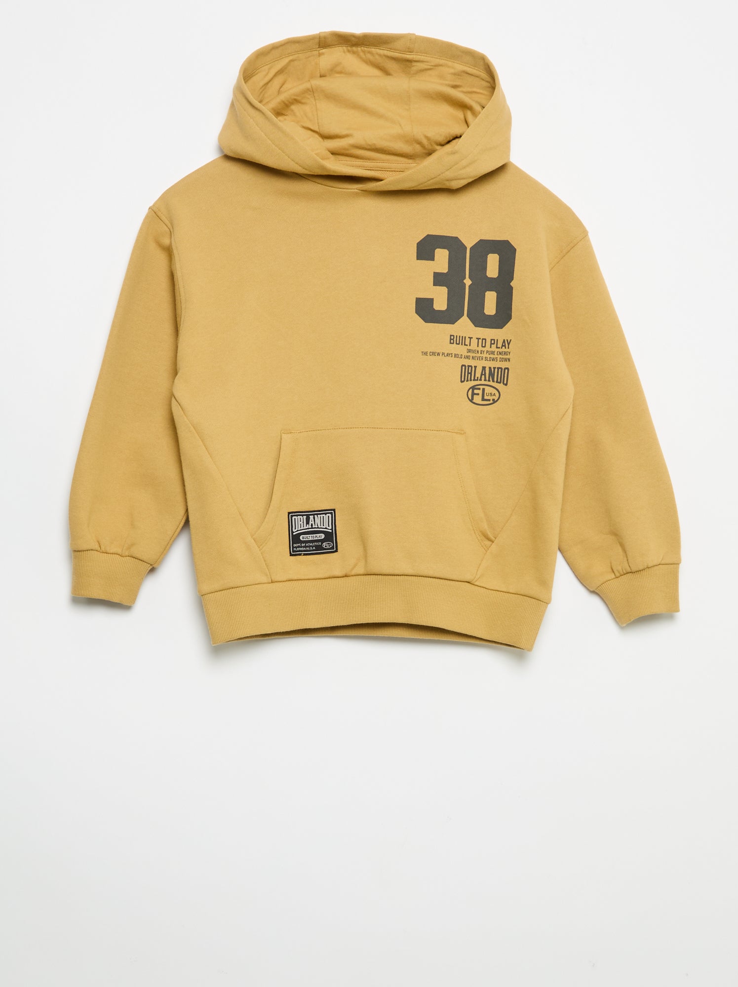Ensemble jogging sweat zippé à capuche + jogging - 2 pièces - Jaune