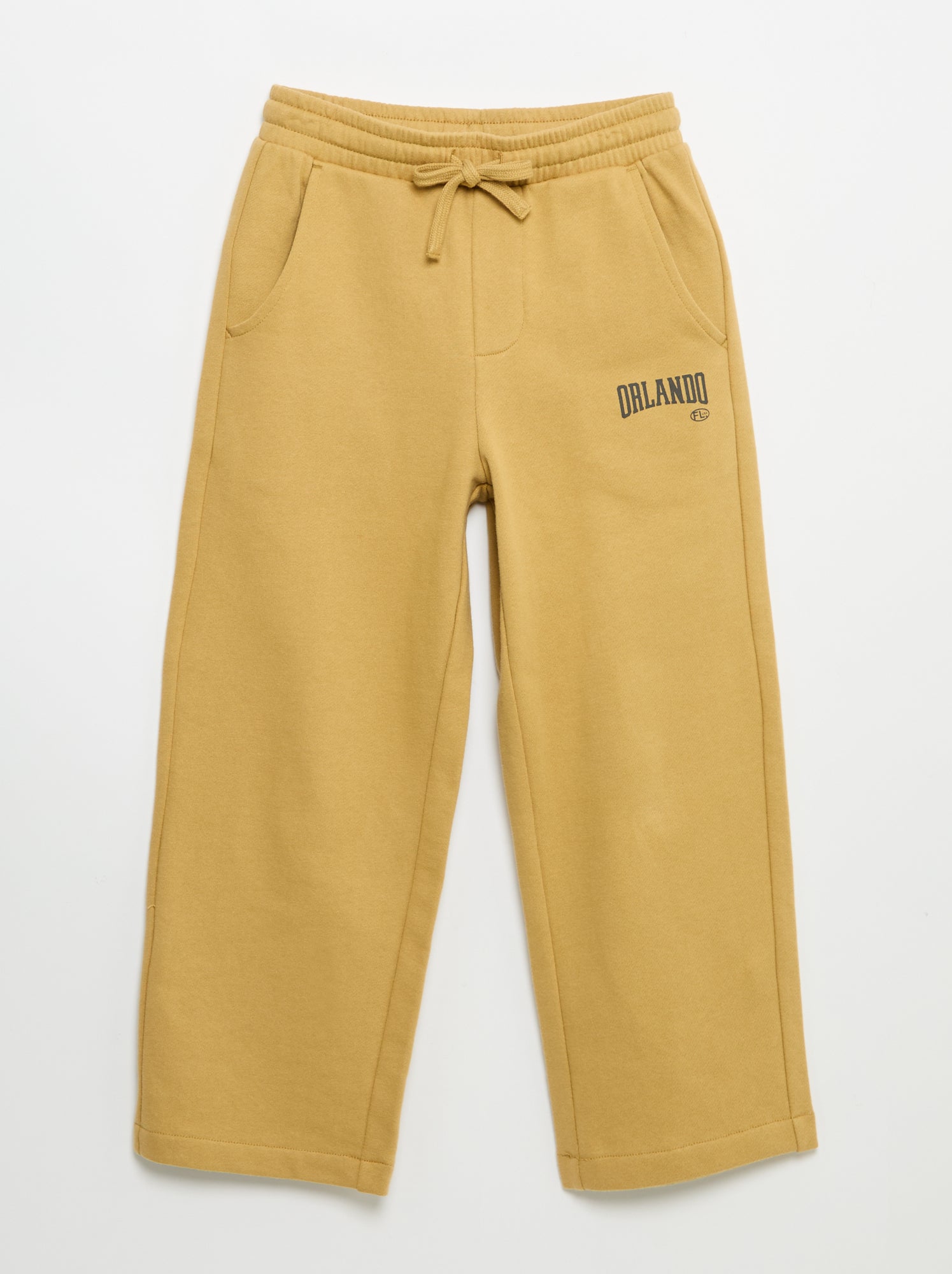 Ensemble jogging sweat zippé à capuche + jogging - 2 pièces - Jaune