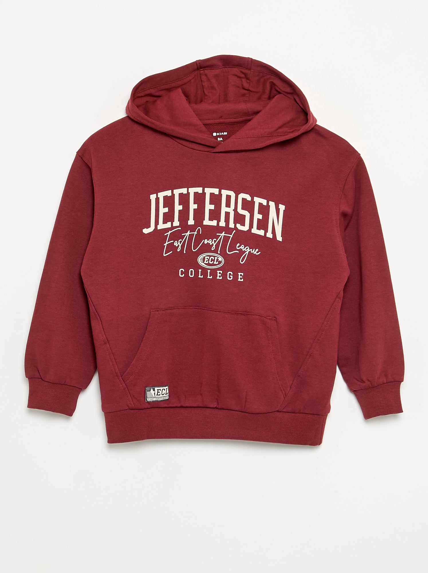 Ensemble jogging sweat zippé à capuche + jogging - 2 pièces - Rouge