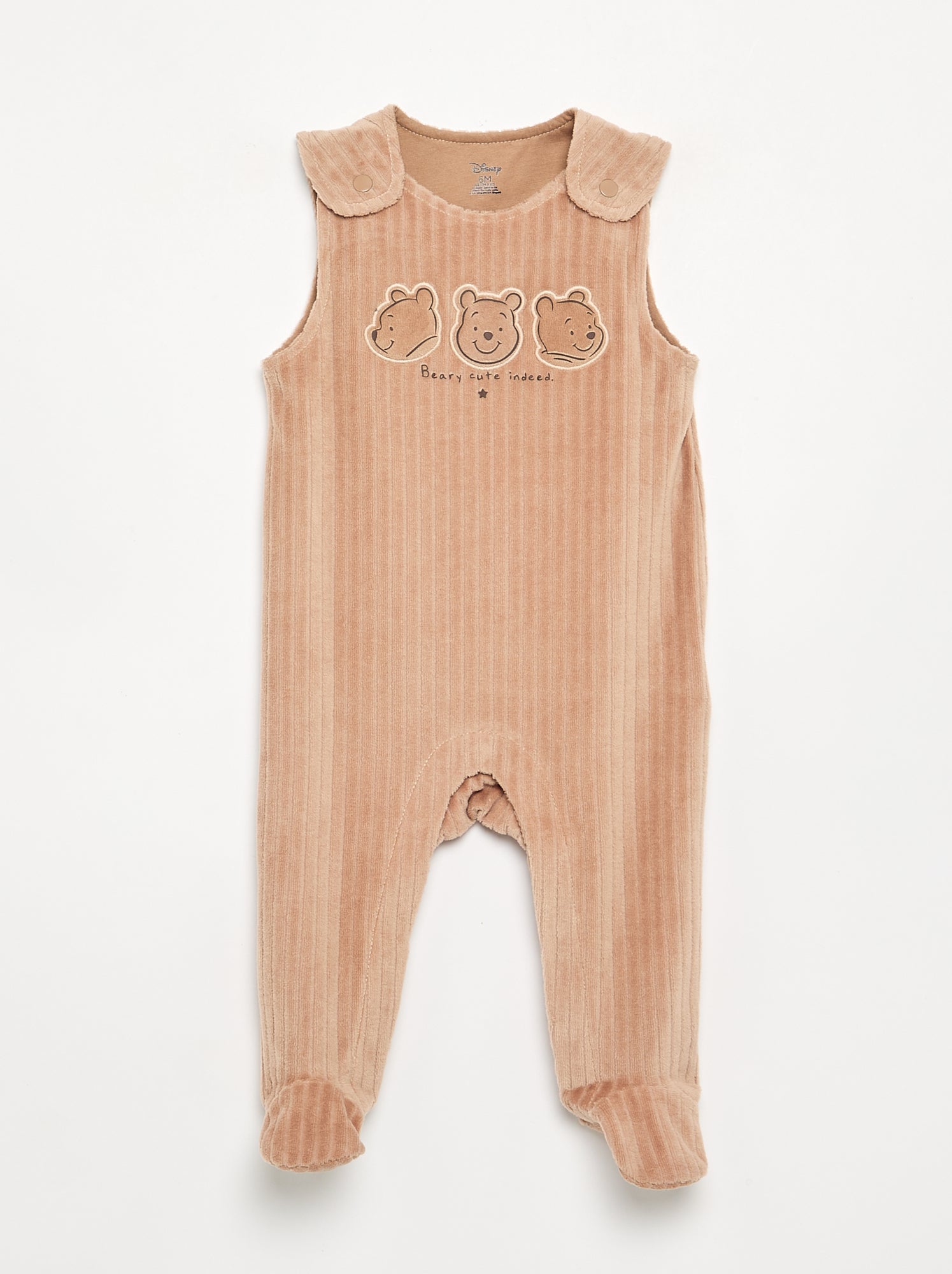 Ensemble nuit 2 pièces - Dors bien sans manches + body - Beige (GEH38_3)
