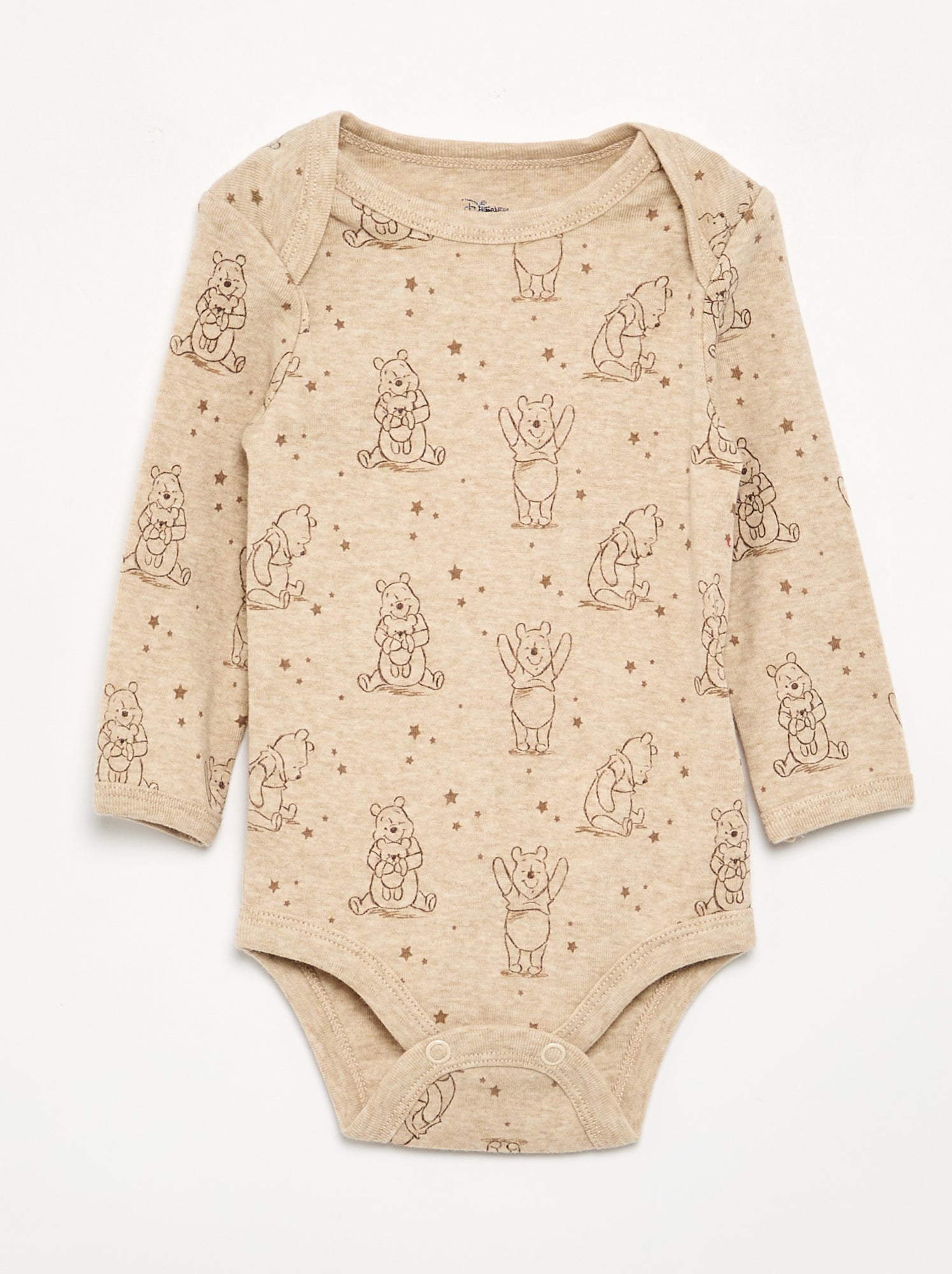 Ensemble nuit 2 pièces - Dors bien sans manches + body - Beige (GEH38_3)