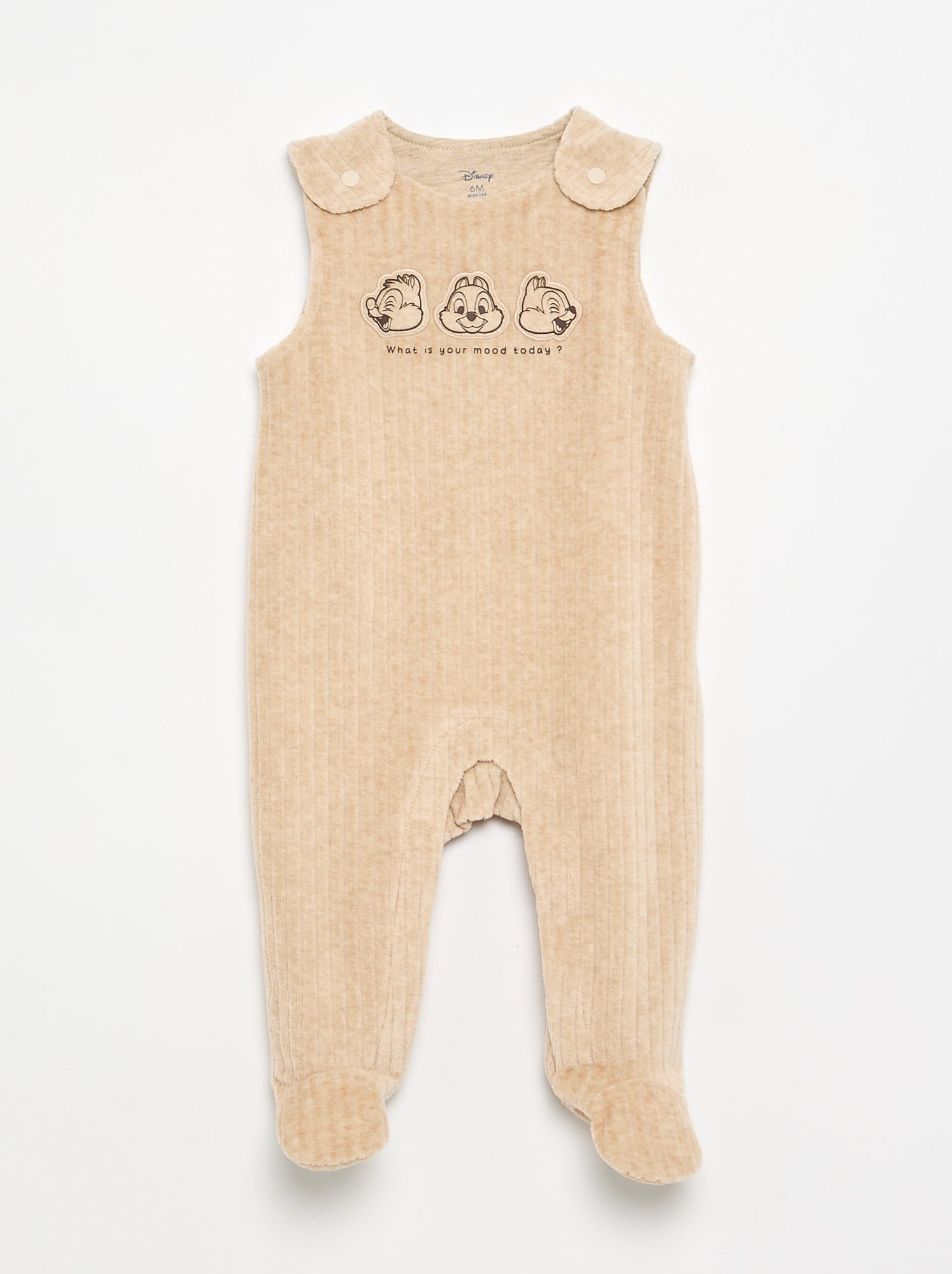 Ensemble nuit 2 pièces - Dors bien sans manches + body - Beige (GEH38_4)