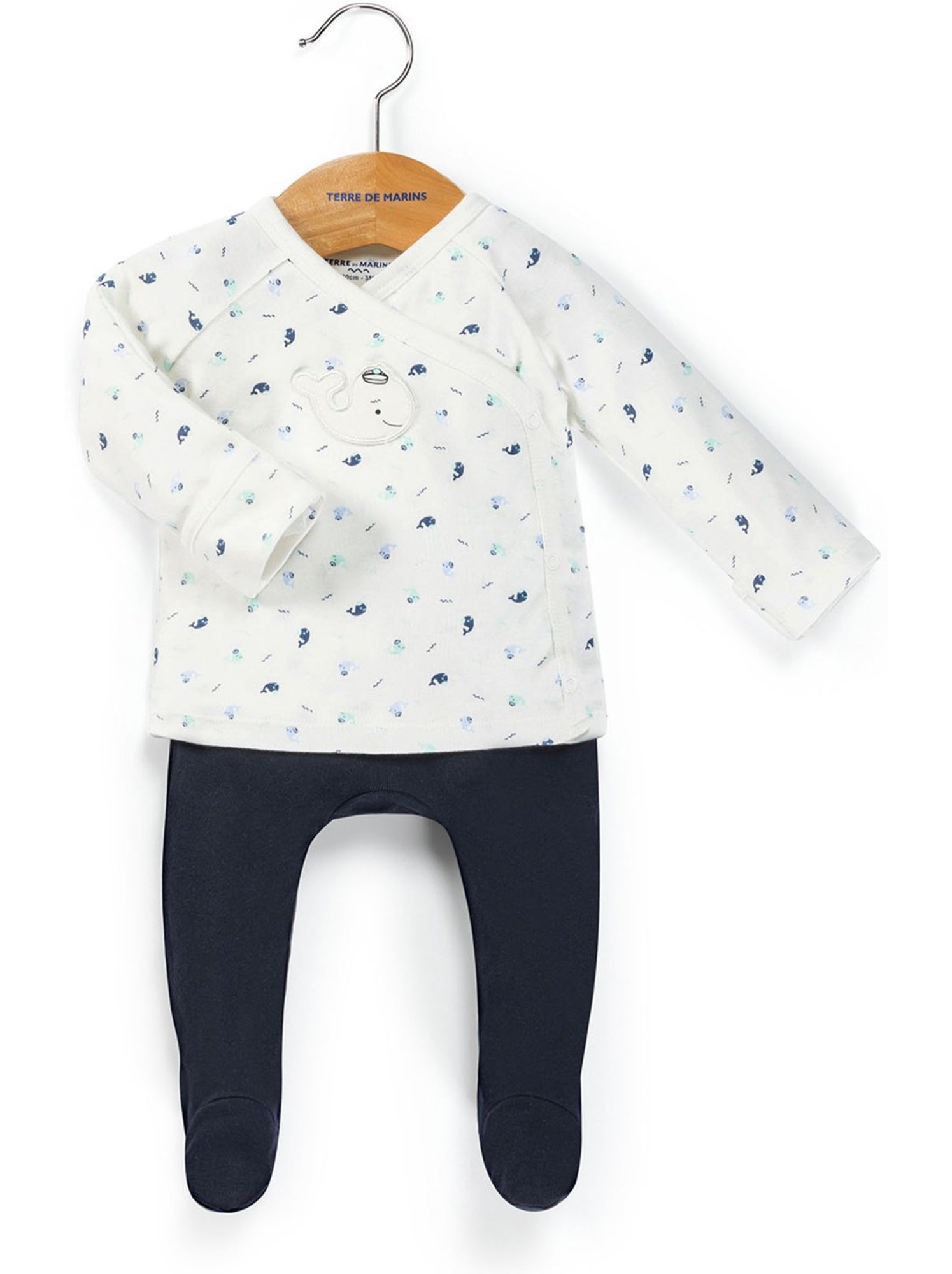 Ensemble pantalon + haut - terre de marins - Bleu