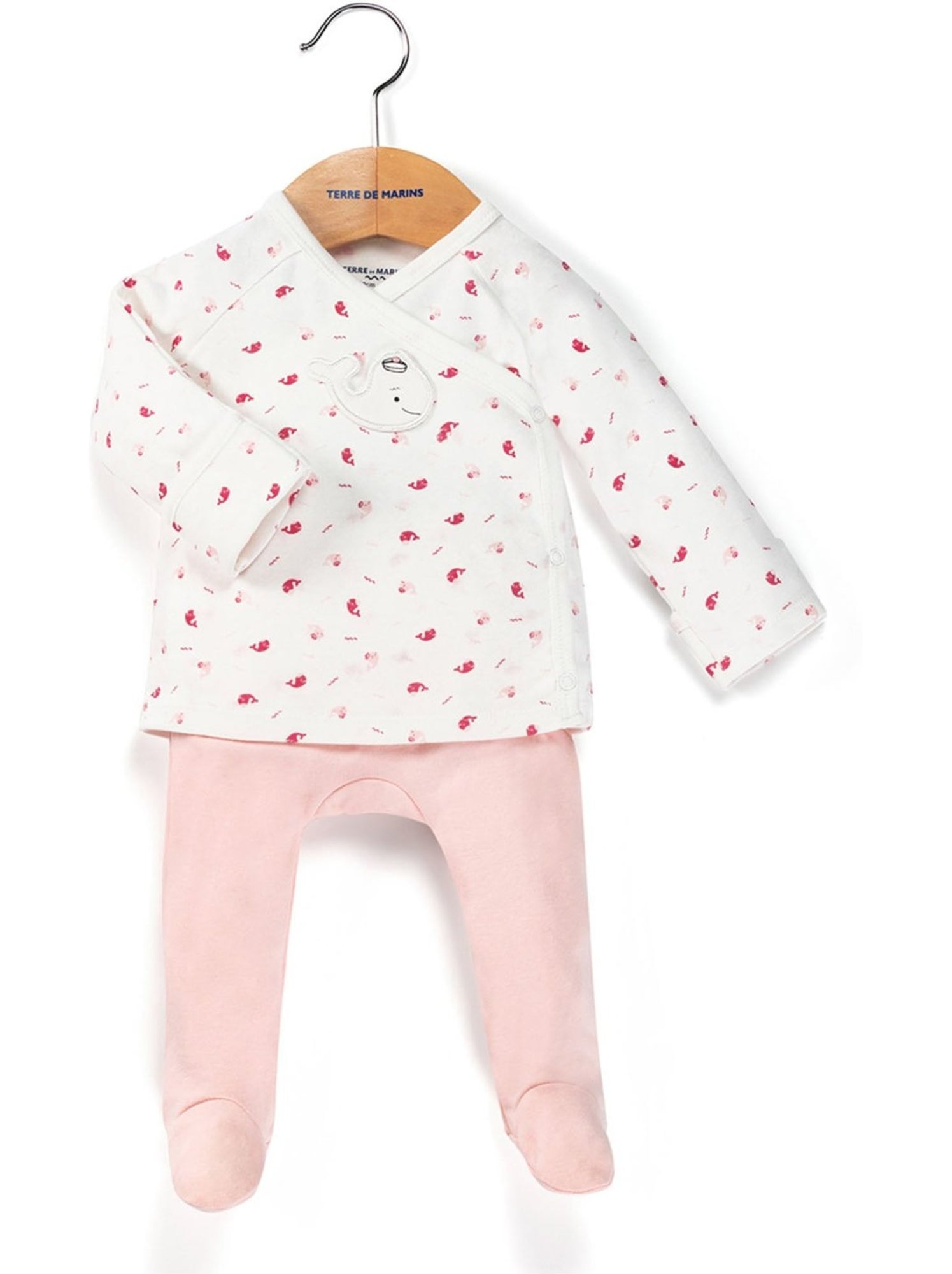 Ensemble pantalon + haut - terre de marins - Rose