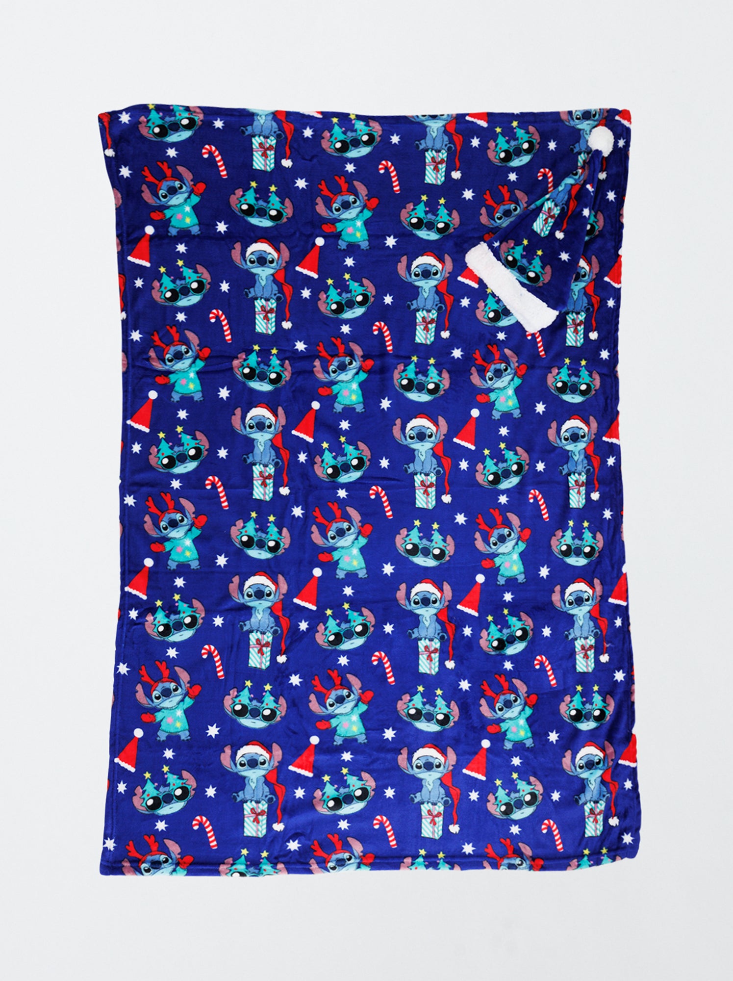 Ensemble plaid + bonnet 'Disney' - Bleu