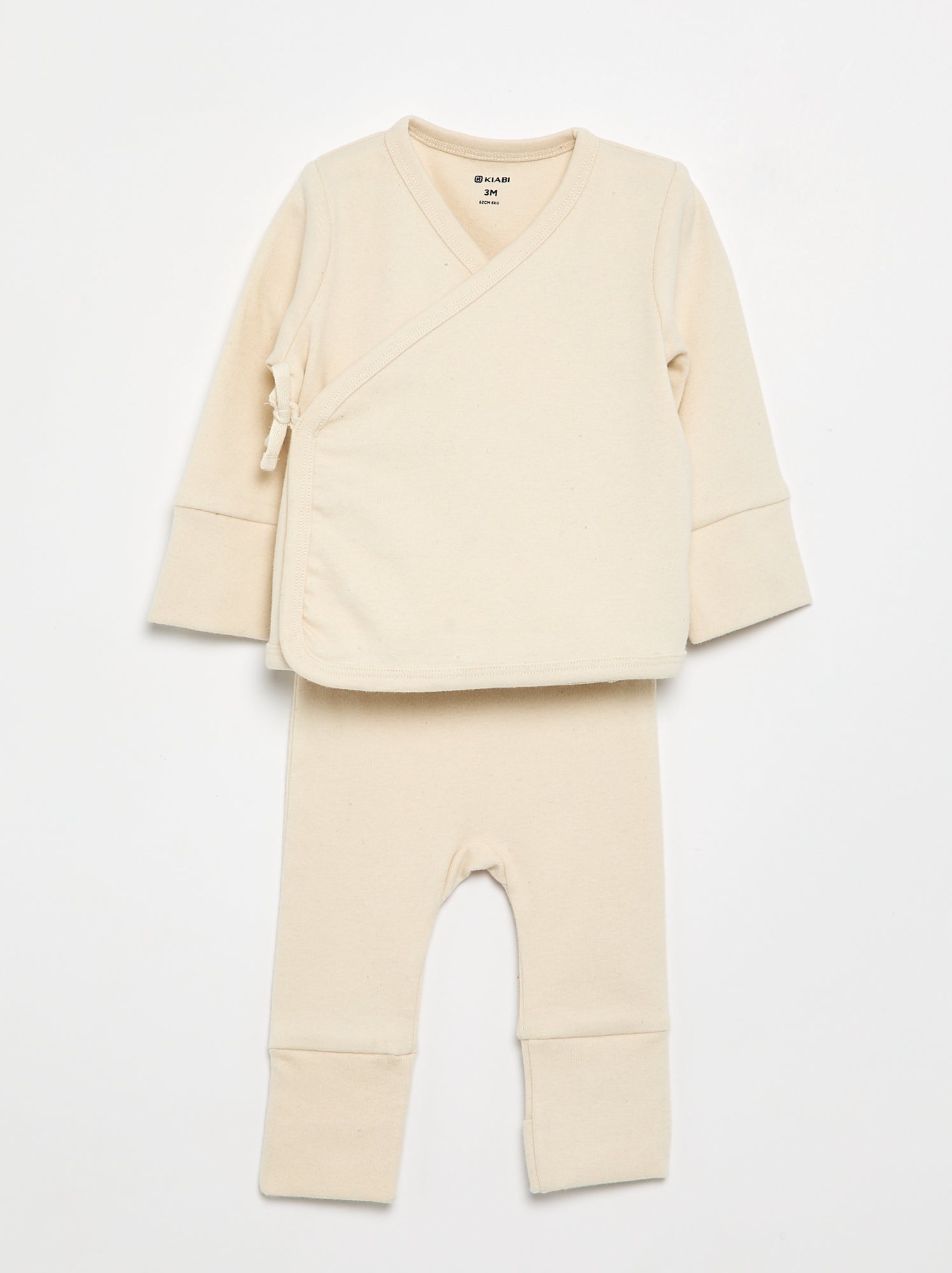 Ensemble pyjama 2 pièces - collection facile à enfiler - Beige