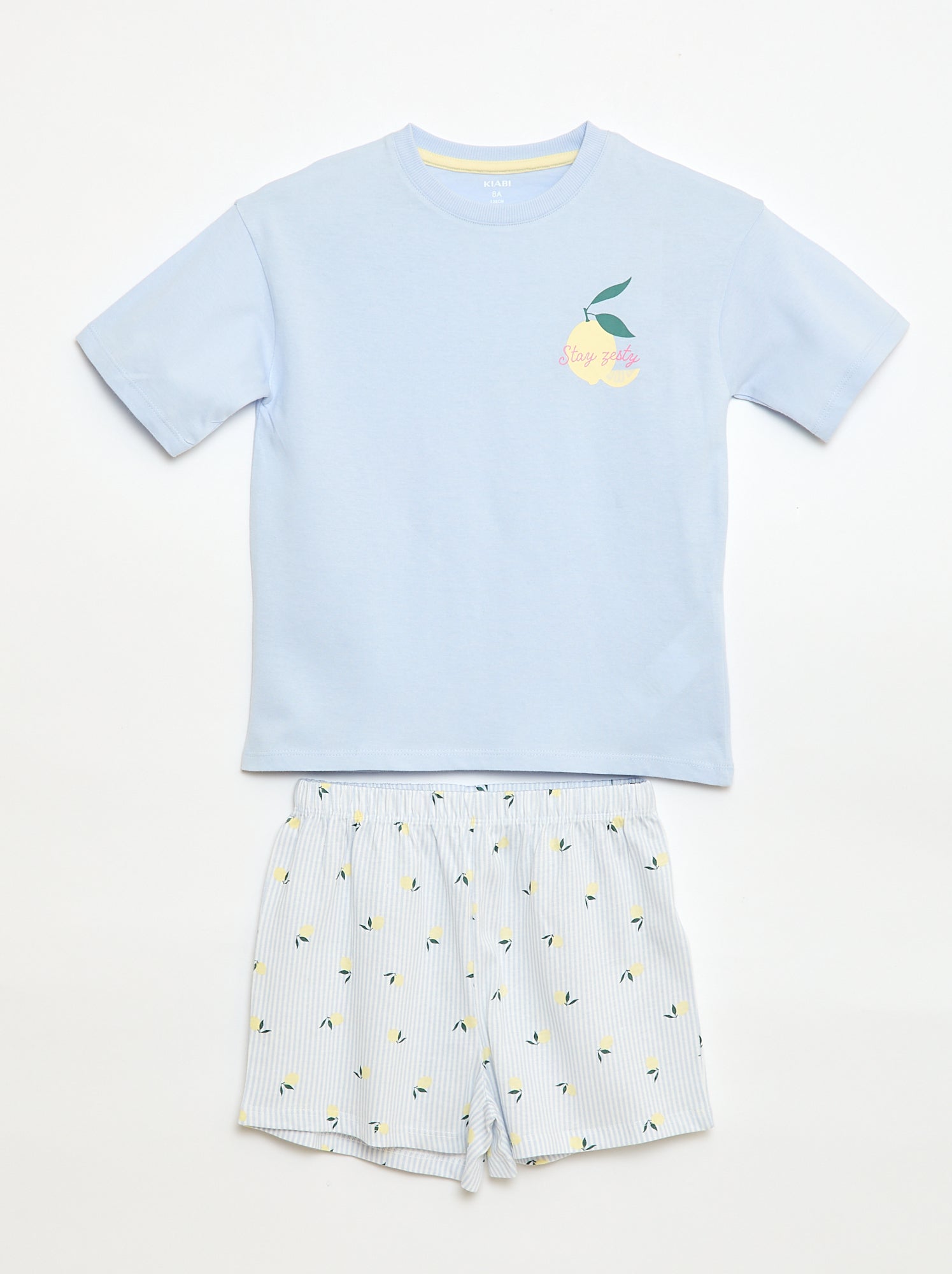 Ensemble pyjama court - 2 pièces - Bleu