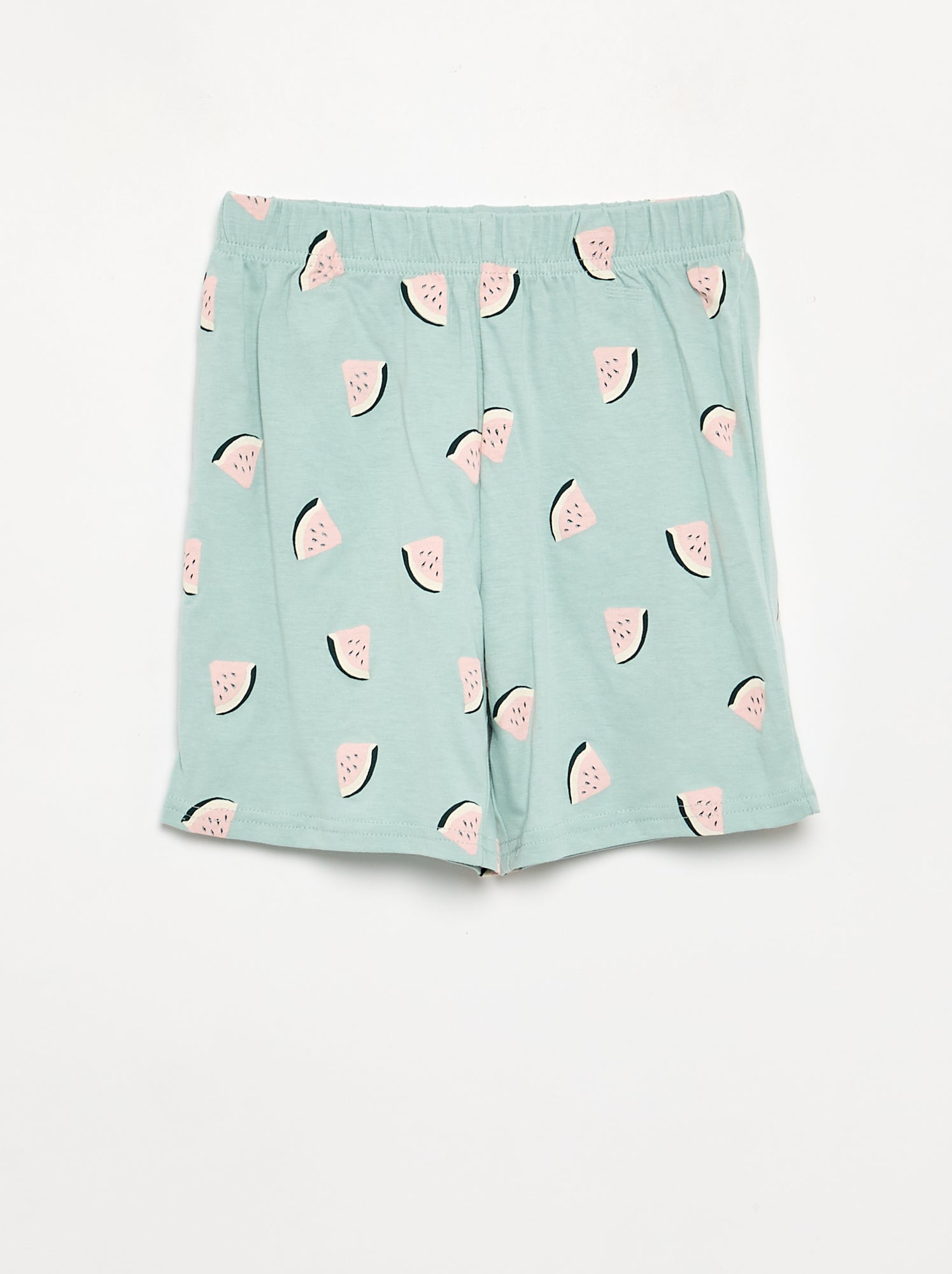 Ensemble pyjama court short + t-shirt - 2 pièces - Rose