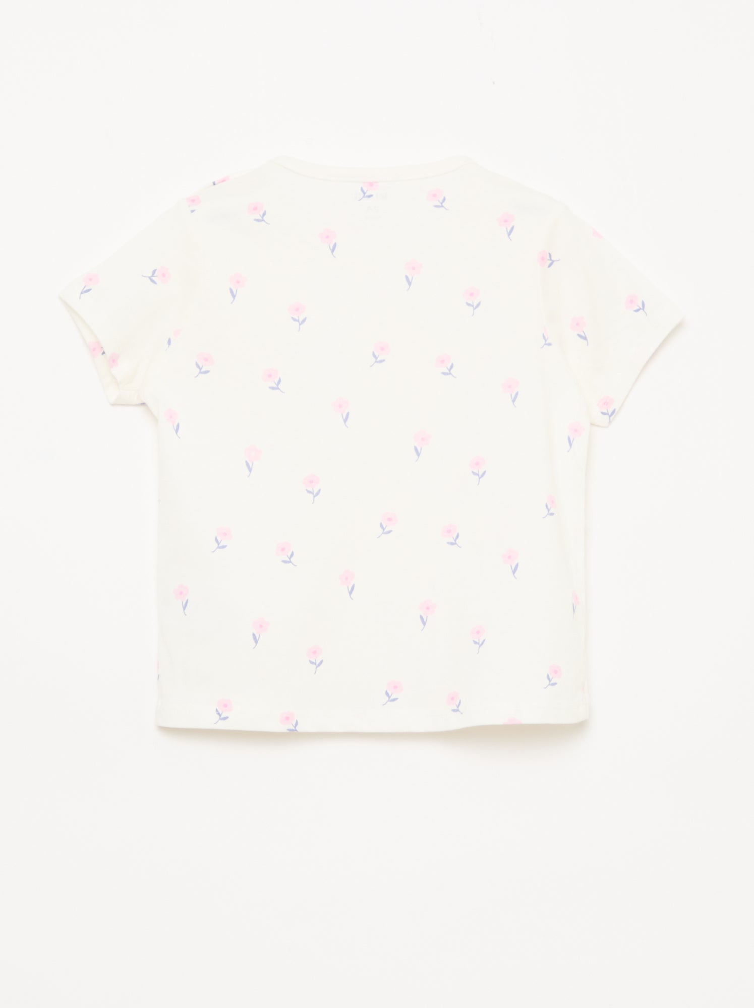 Ensemble pyjama court t-shirt + short - 2 pièces - Blanc