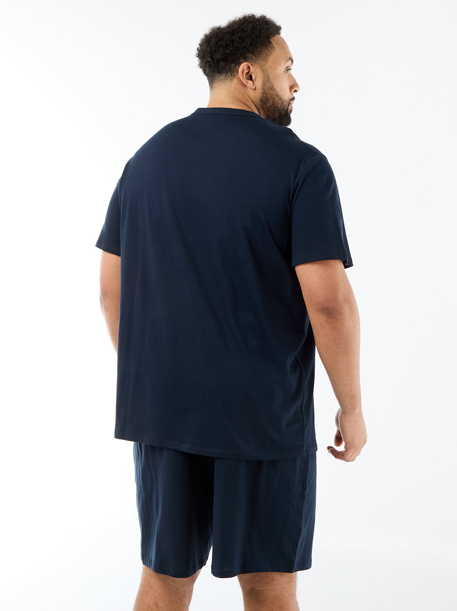 Ensemble pyjama court t-shirt + short - 2 pièces - Bleu