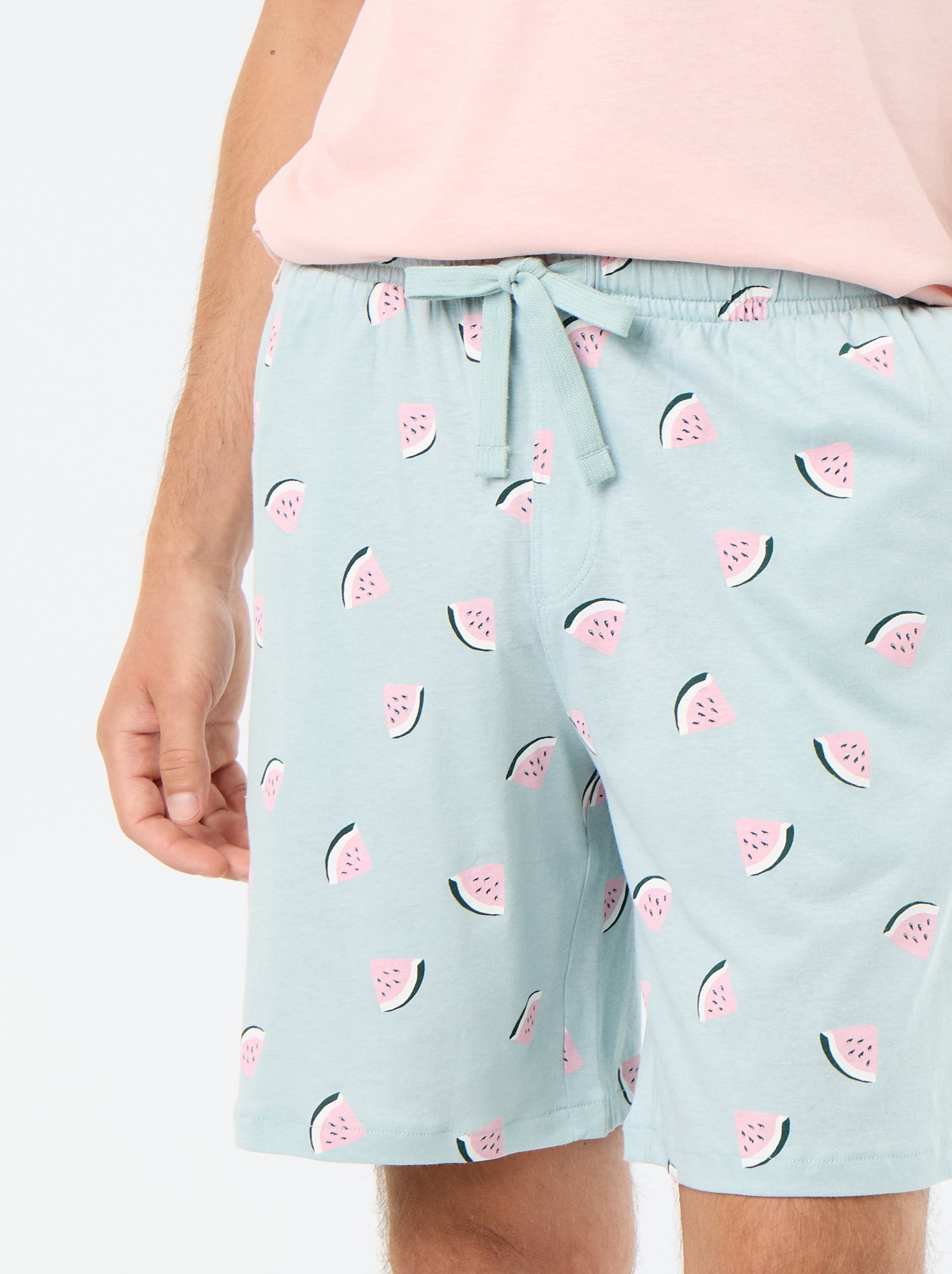 Ensemble pyjama court t-shirt + short - 2 pièces - Rose
