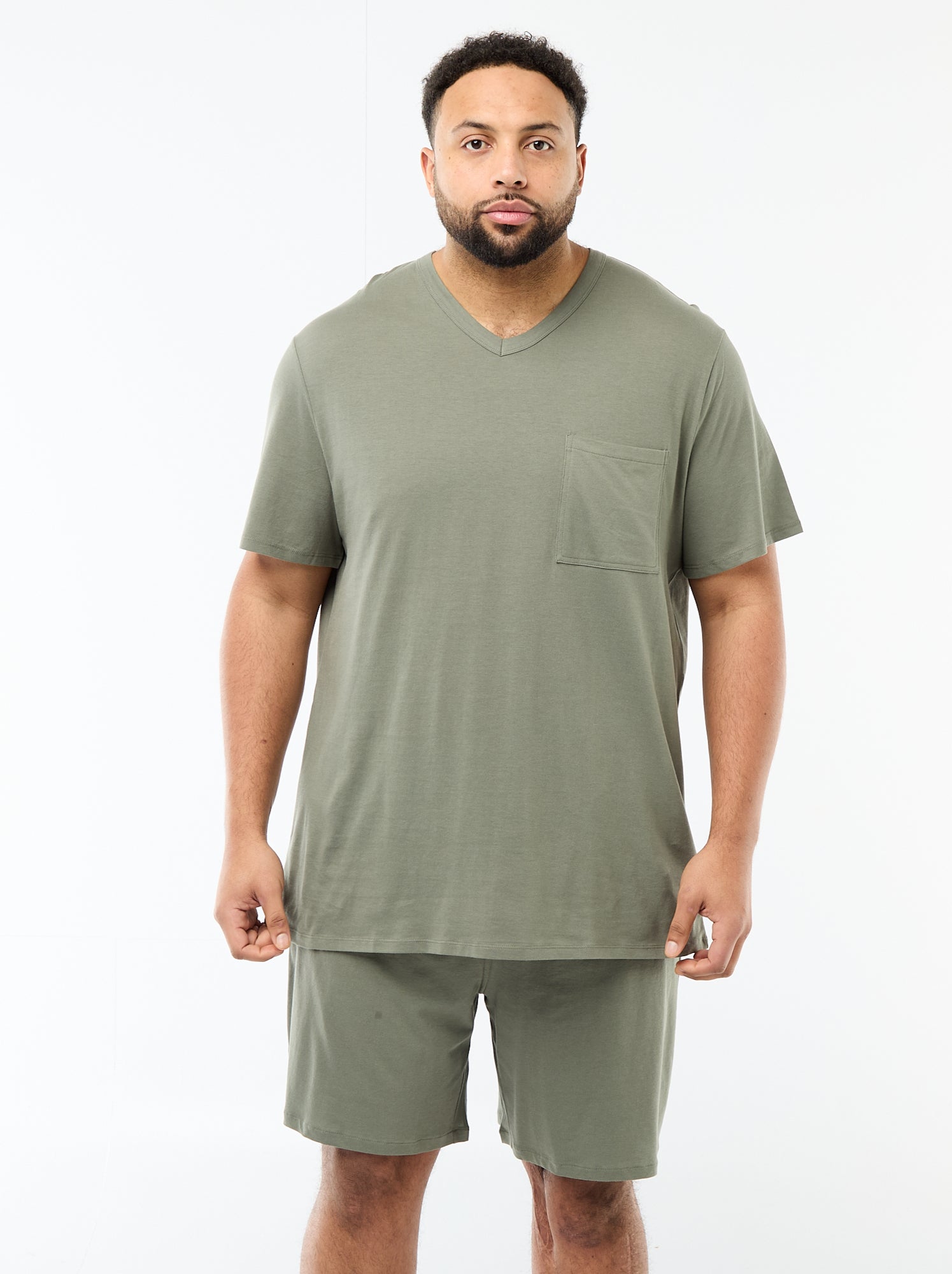Ensemble pyjama court t-shirt + short - 2 pièces - Vert