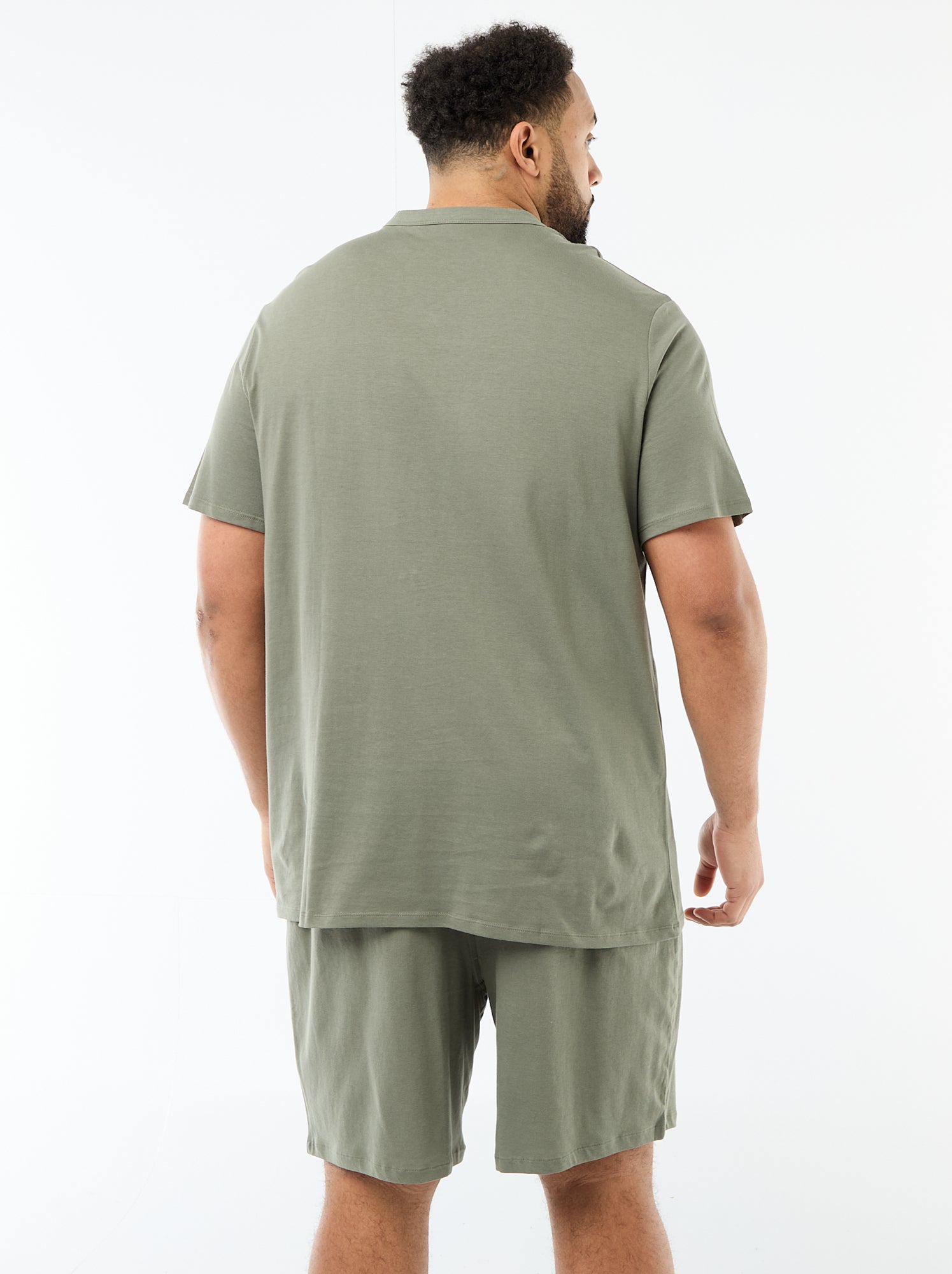 Ensemble pyjama court t-shirt + short - 2 pièces - Vert