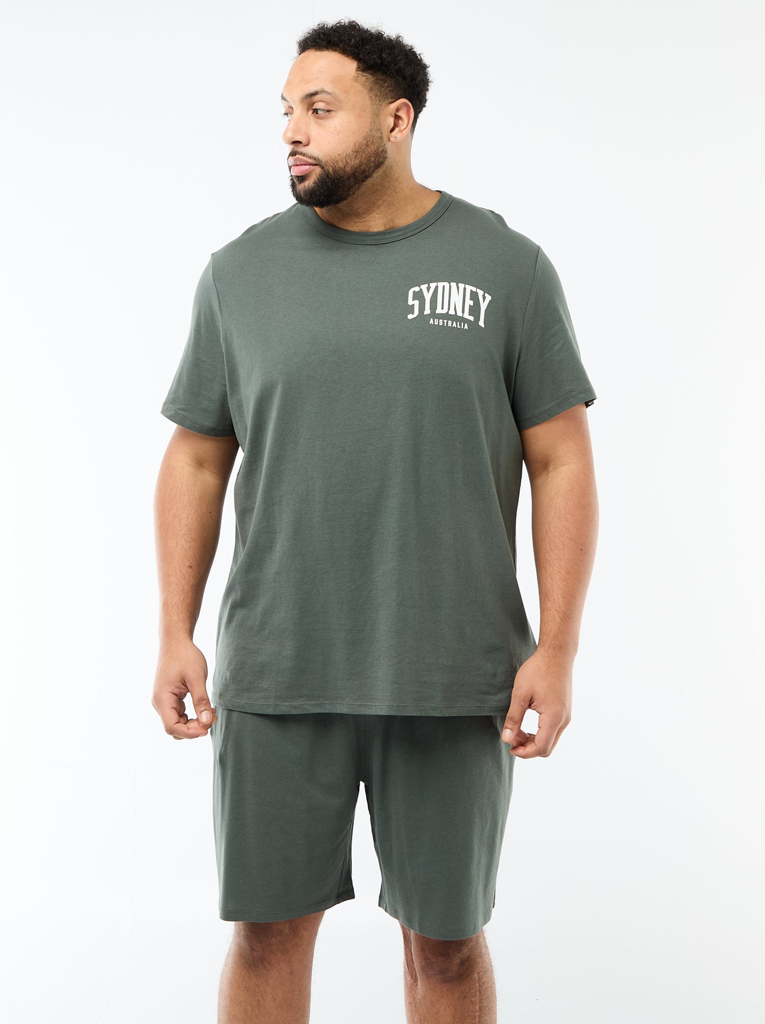 Ensemble pyjama court t-shirt + short - 2 pièces - Vert